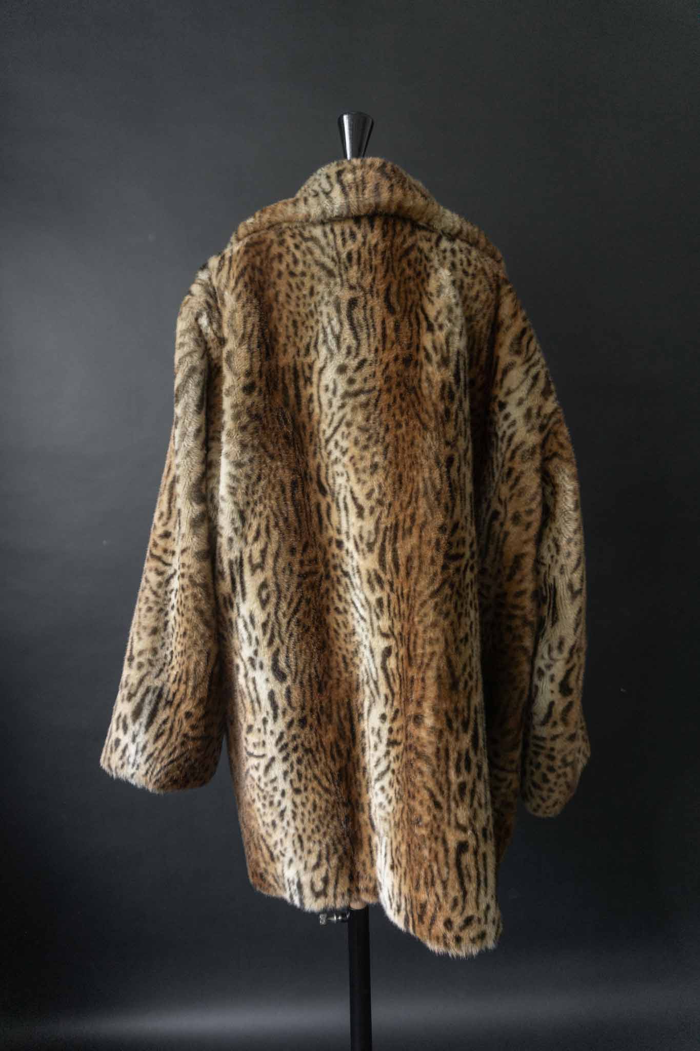 Vintage Fuchs Schmitt Leopardenmantel aus den 80ern, oversized geschnitten
