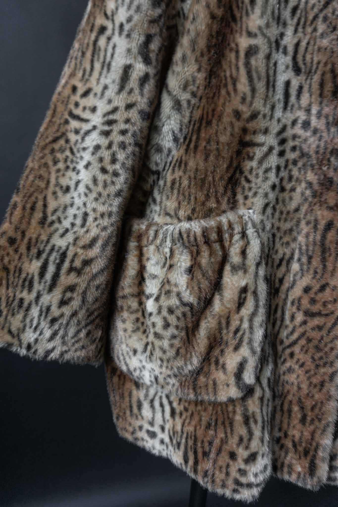 Vintage Fuchs Schmitt Leopardenmantel aus den 80ern, oversized geschnitten