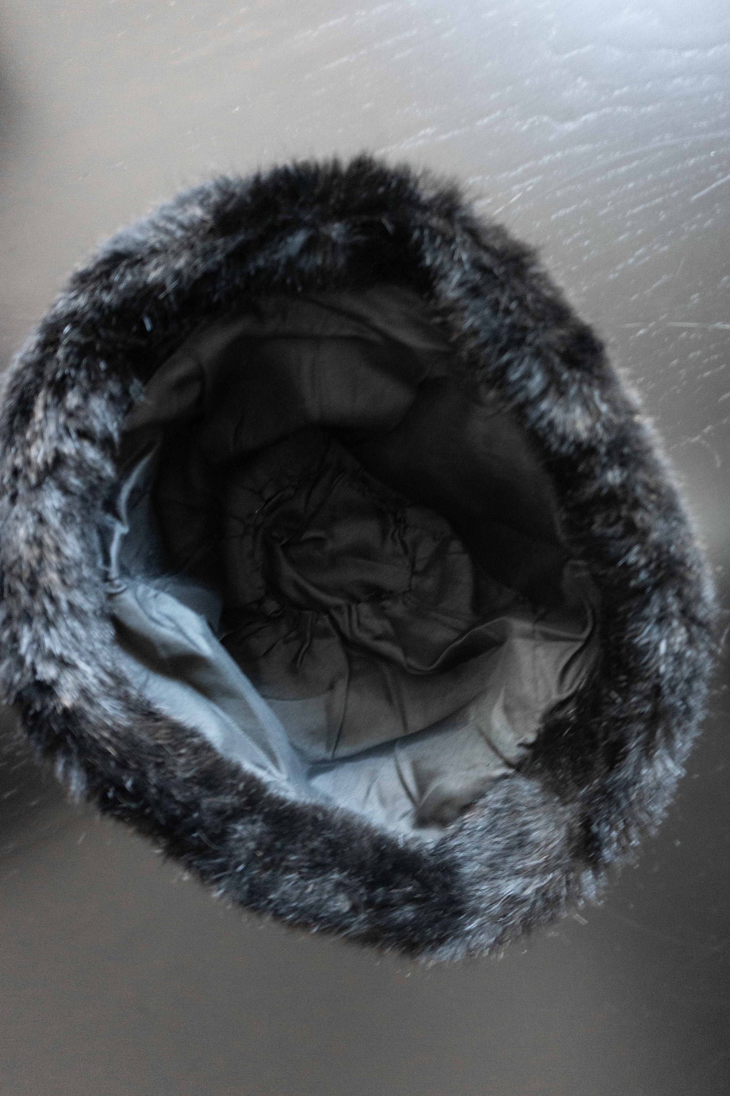 Vintage Fake Fur Mütze Pillbox theplaincircle vintage