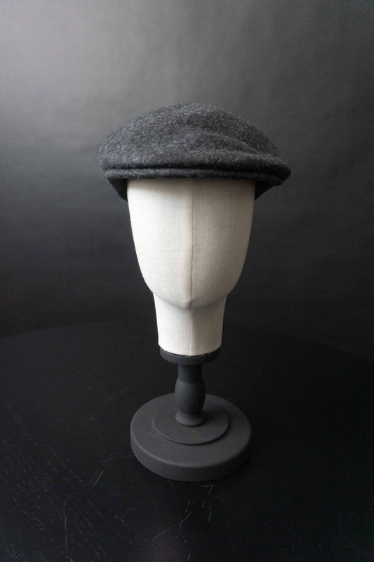 Vintage Schiebermütze, Grau, S