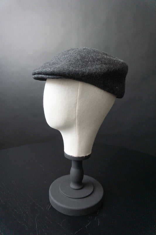 Vintage Schiebermütze, Grau, S