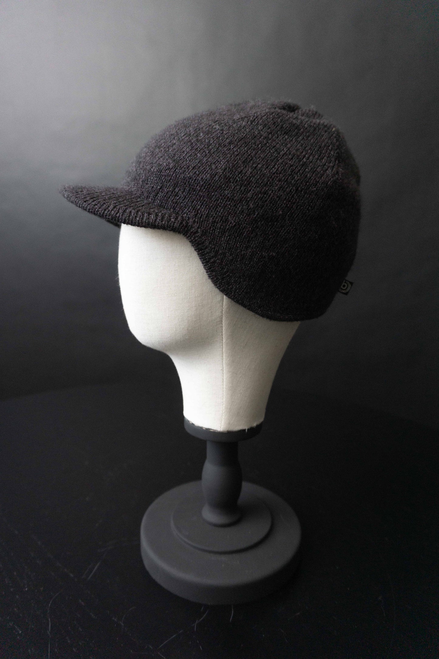 Vintage Bugatti Schiebermütze Strick, Grau–Purple theplaincircle vintage