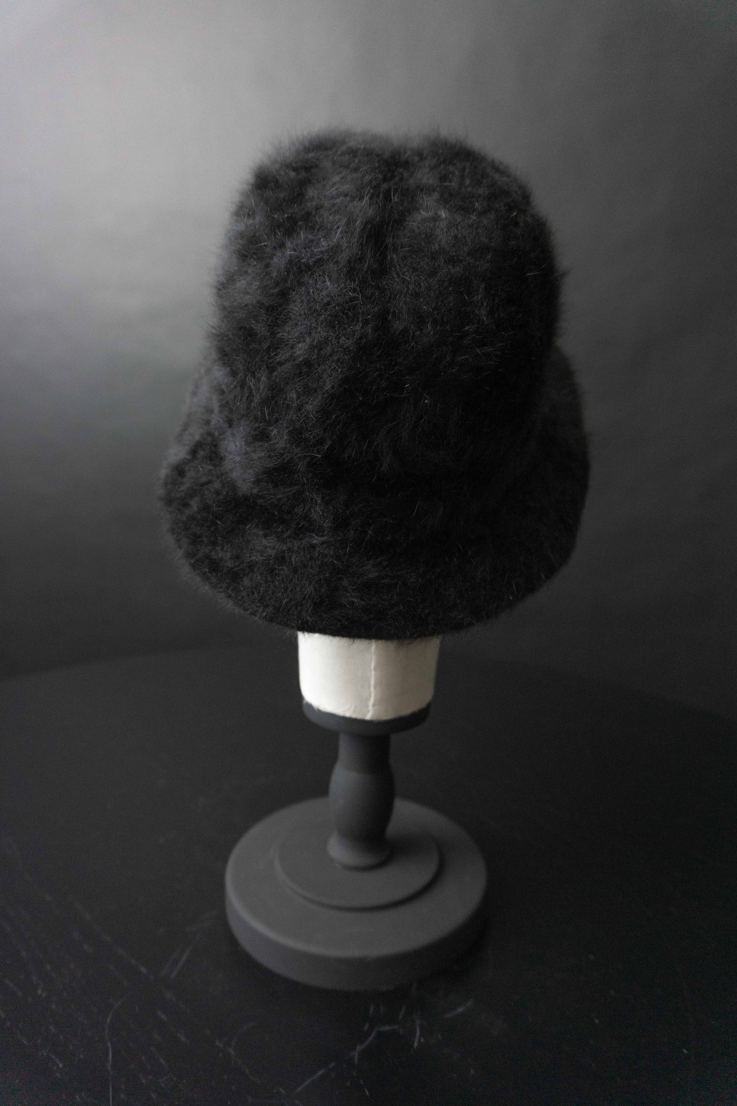 Vintage Hut Angora, Schwarz theplaincircle vintage