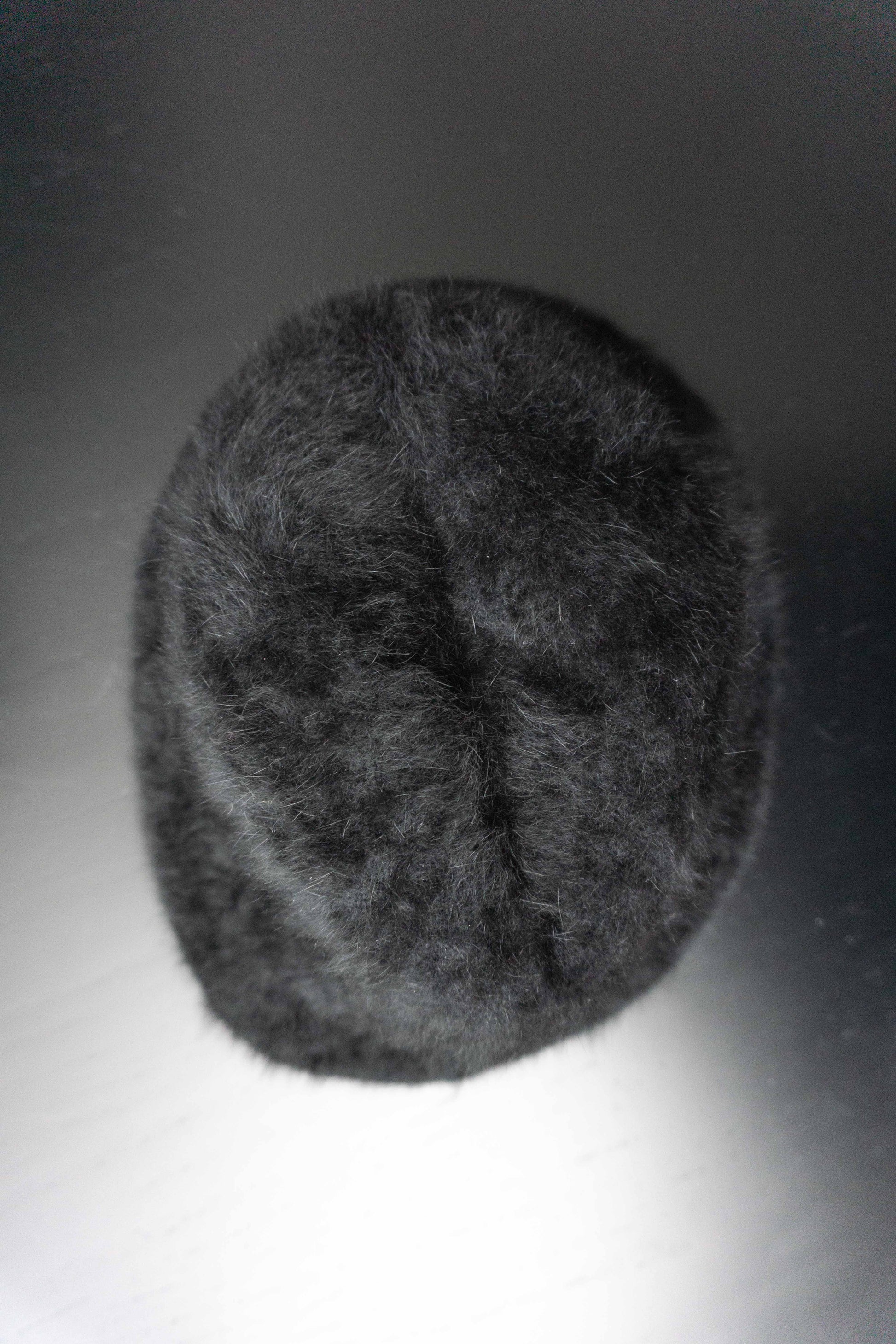 Vintage Hut Angora, Schwarz theplaincircle vintage