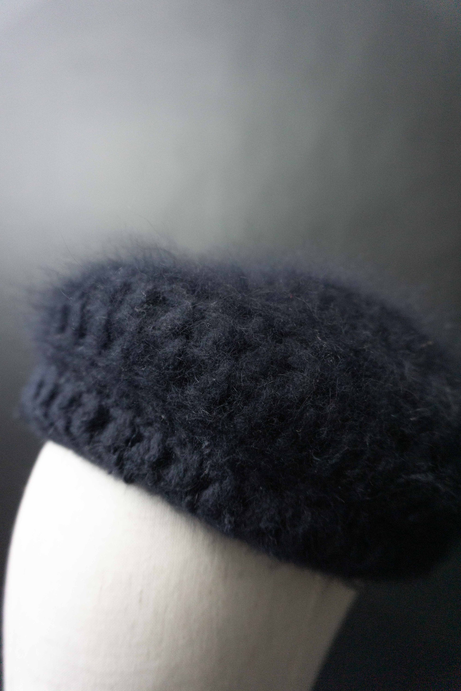 Vintage Angora Mütze Navy, S–M theplaincircle vintage