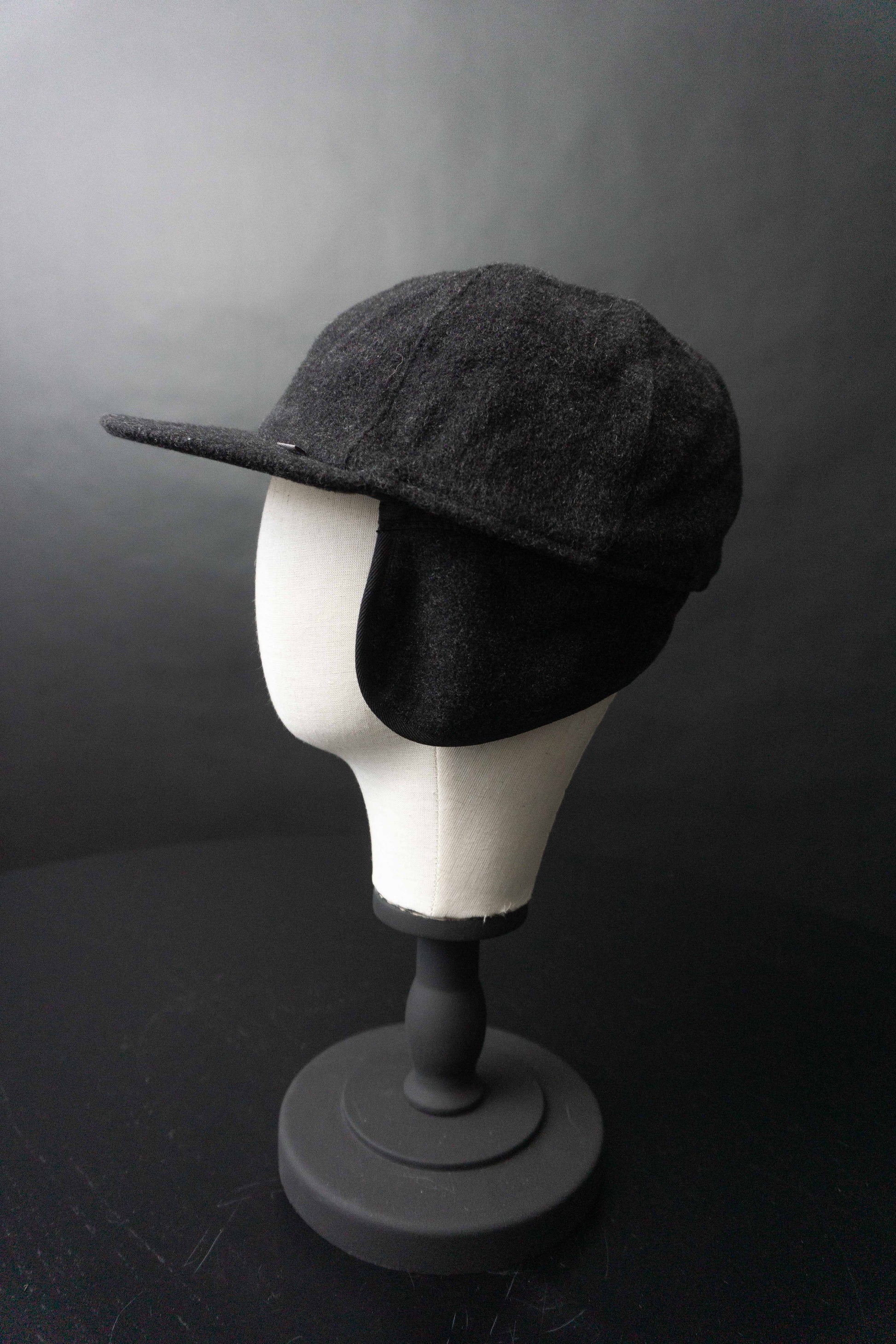 Vintage Mütze, Grau Wolle, S theplaincircle vintage