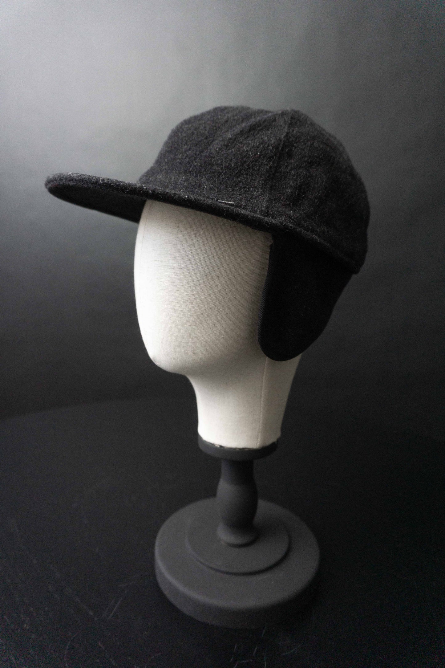 Vintage Mütze, Grau Wolle, S theplaincircle vintage