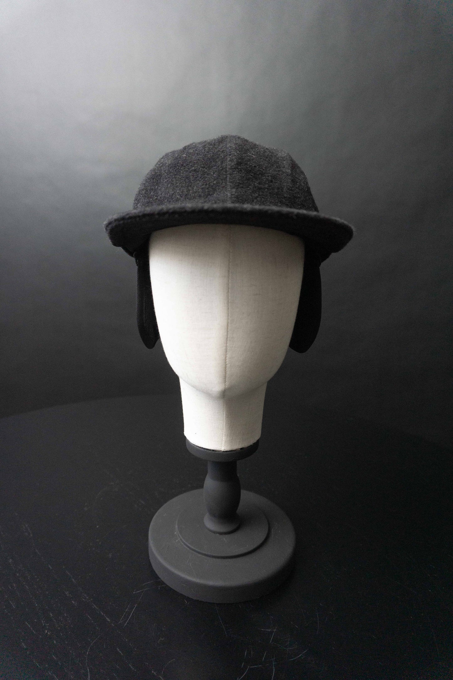 Vintage Mütze, Grau Wolle, S theplaincircle vintage