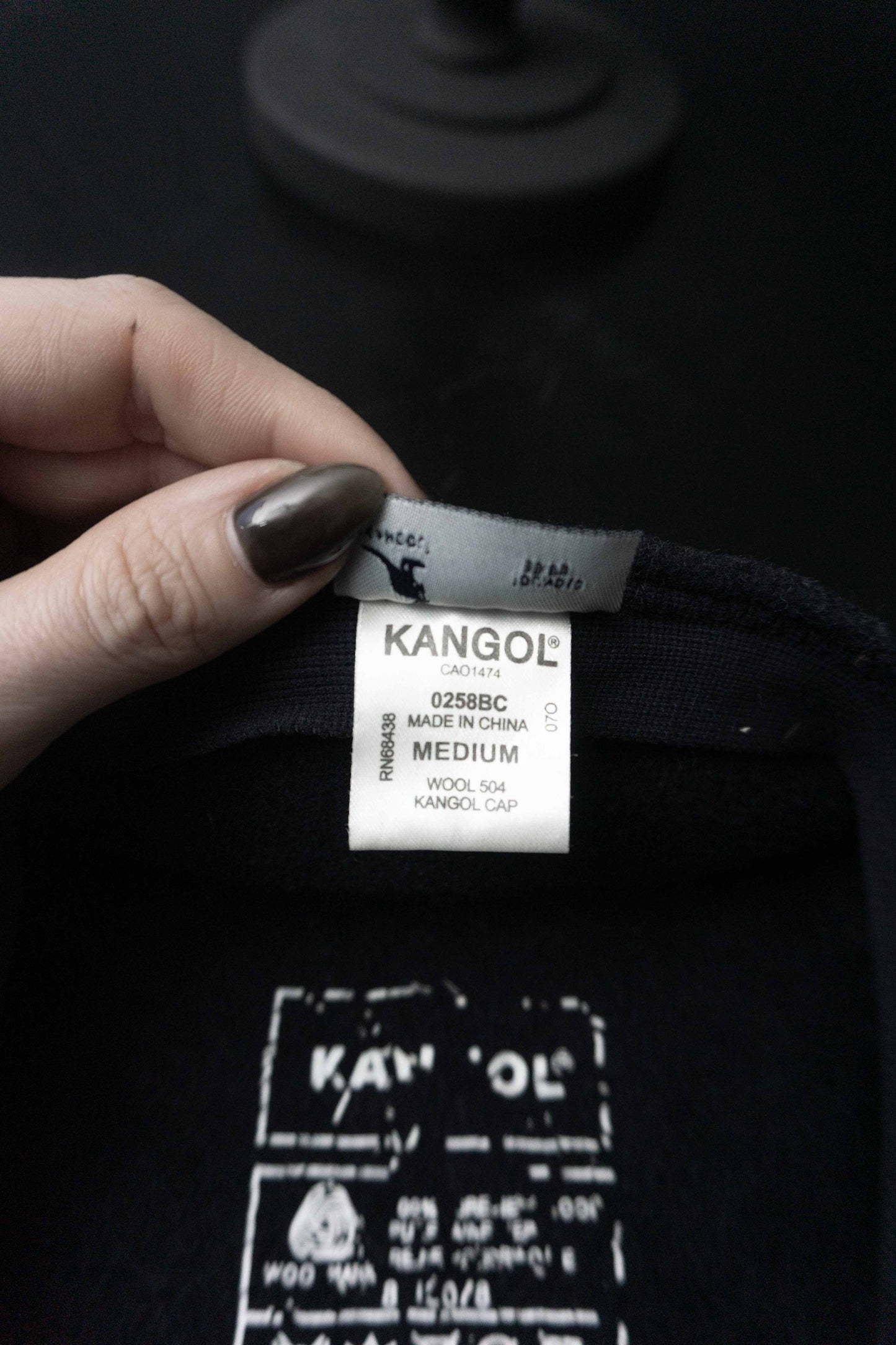 Vintage Kangool Schiebermütze, Navy theplaincircle vintage