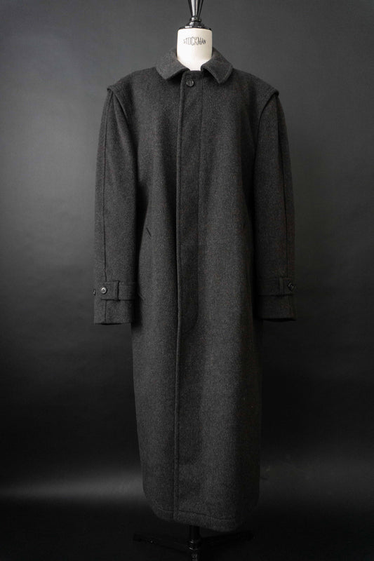 Vintage grauer Lodenmantel aus Tirol von PISCHL aus Wolle – klassischer Wollmantel Made in Austria