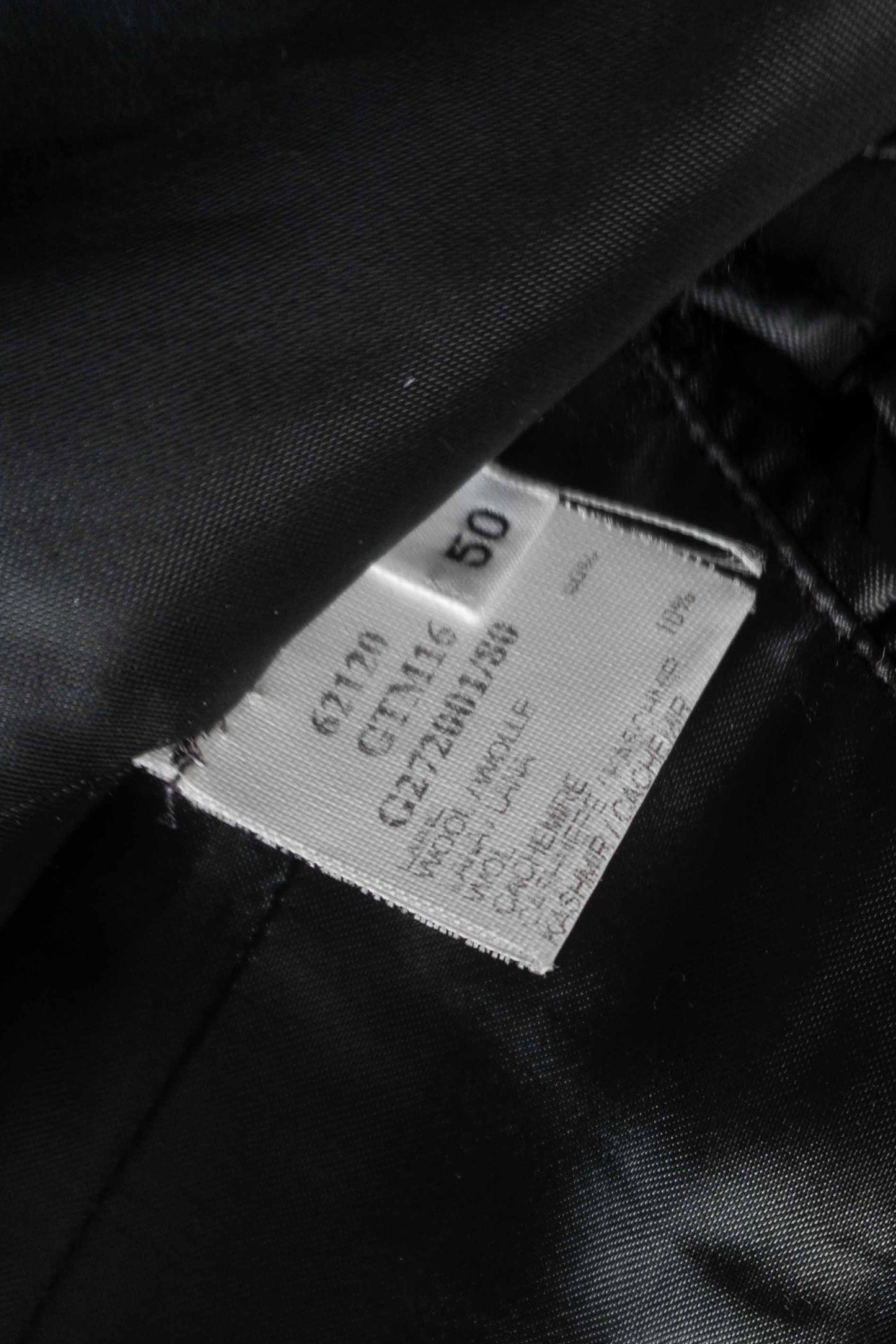 Schwarzer Vintage Woll-Kaschmir Mantel von Givenchy Men mit minimalistischer Avantgarde-Silhouette