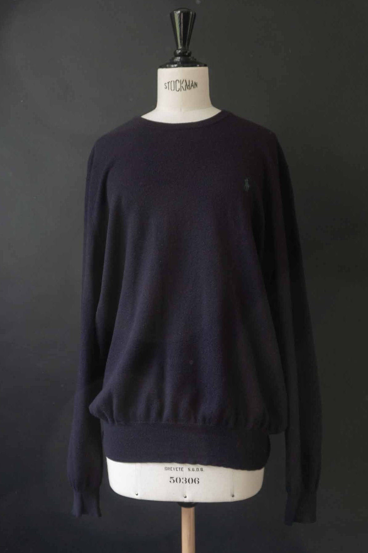 vintage polo ralph lauren pullover wolle navy