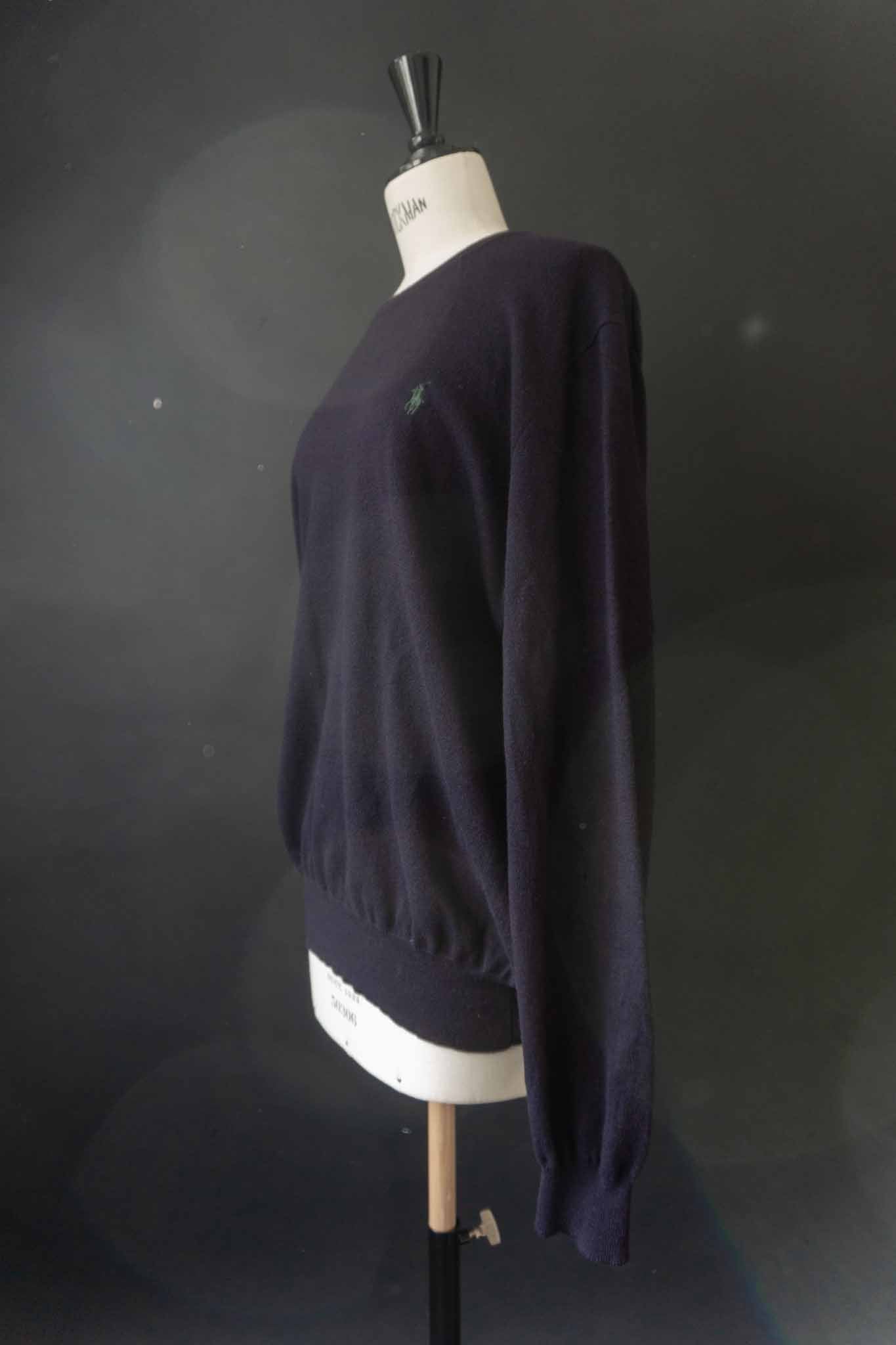 vintage polo ralph lauren pullover wolle navy