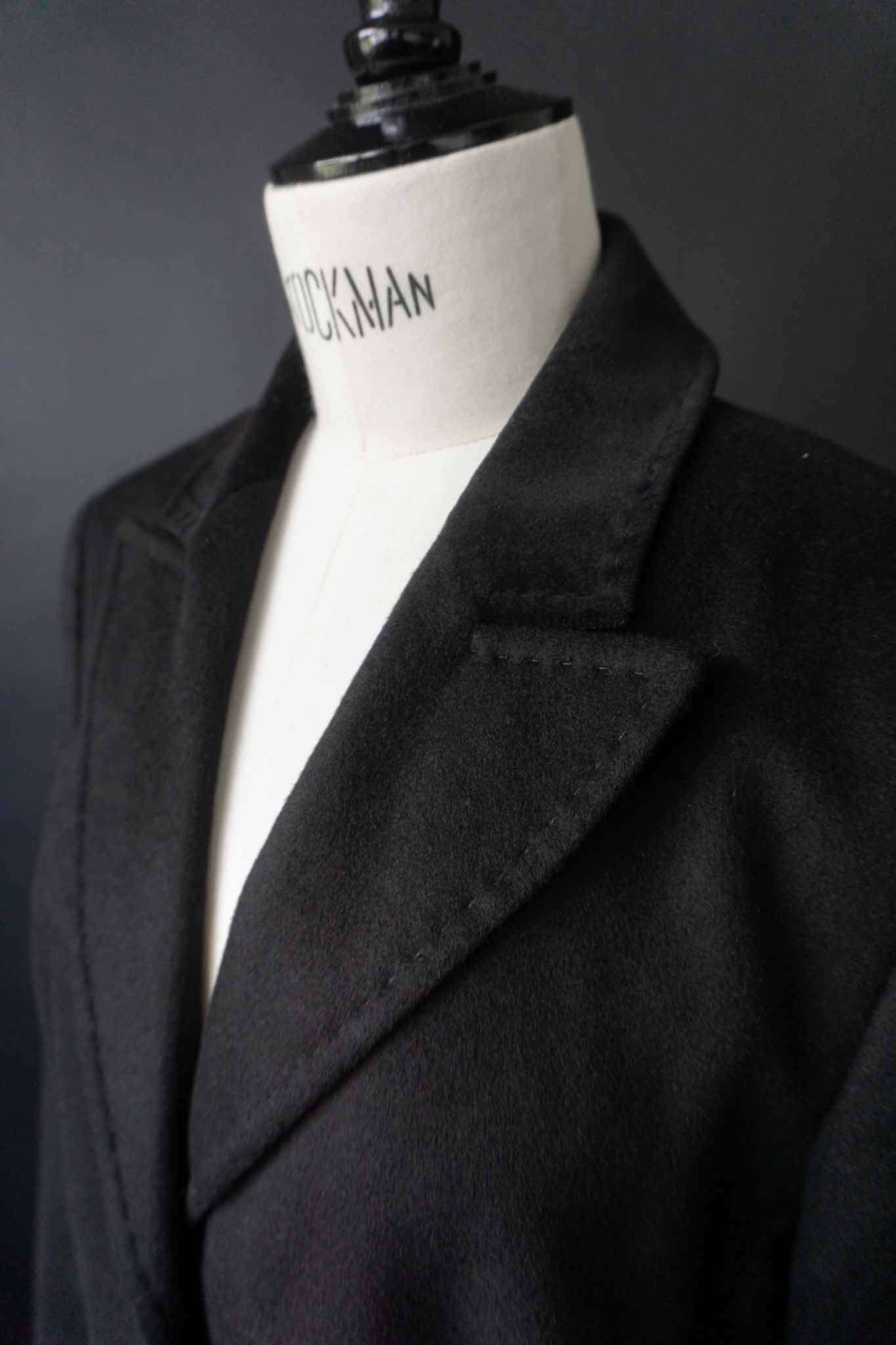 Vampy Kaschmirmantel UNGER Schwarz, S–M theplaincircle vintage