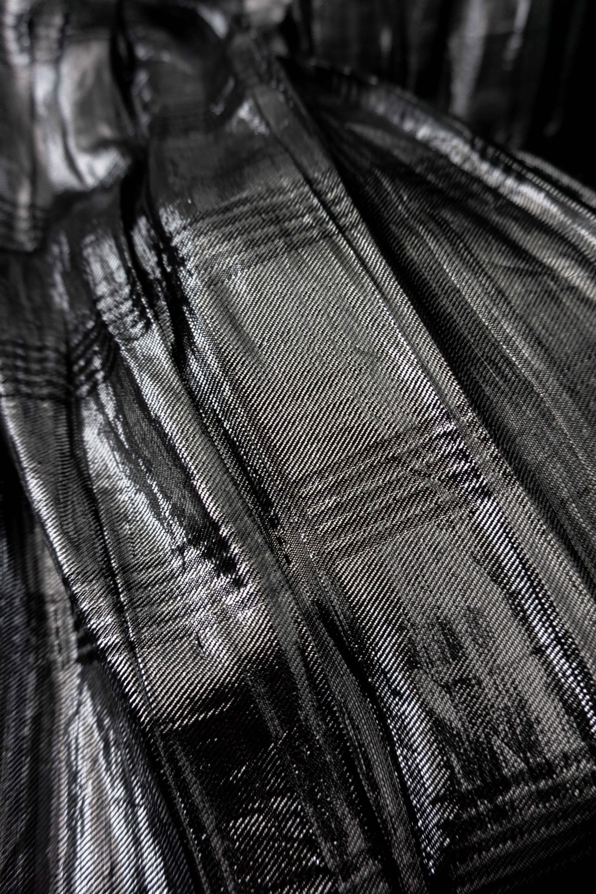 Vintage Faltenrock Silber Houndstooth, S–M theplaincircle vintage