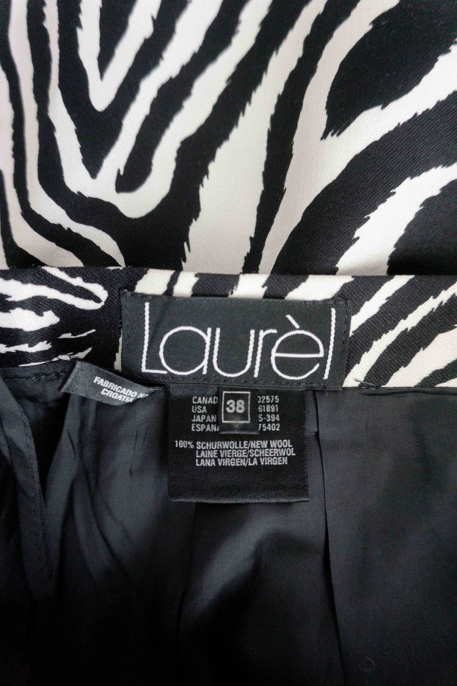 Vintage Laurel Zebrarock, XS–S theplaincircle vintage