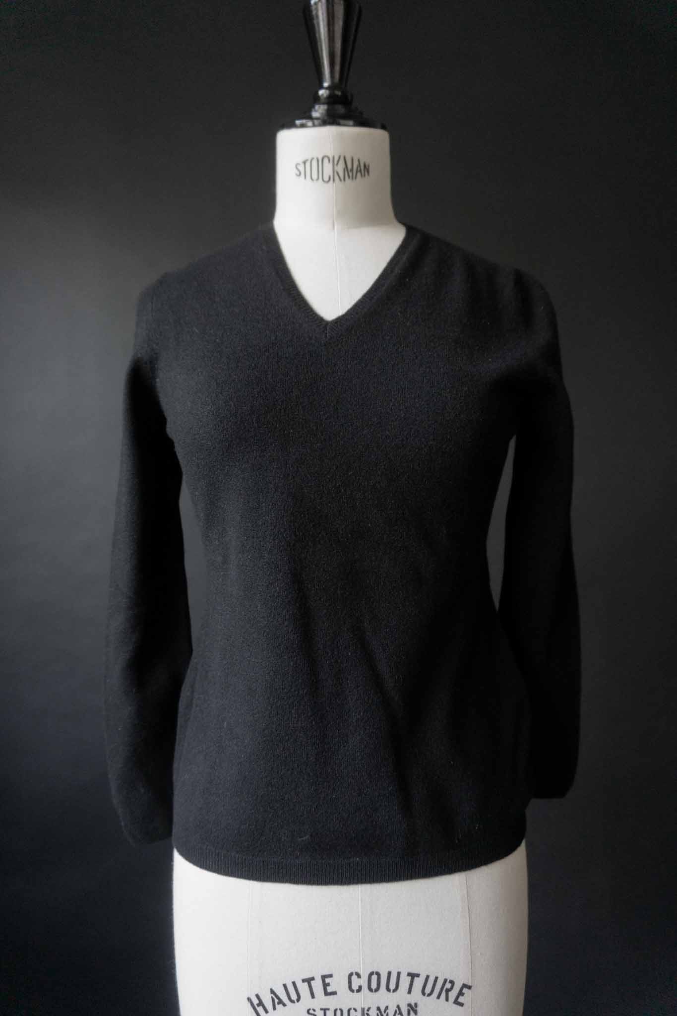 prada cashmere sweater black