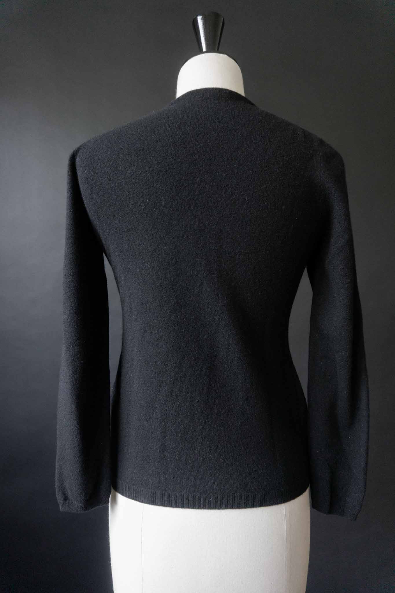 prada cashmere sweater black