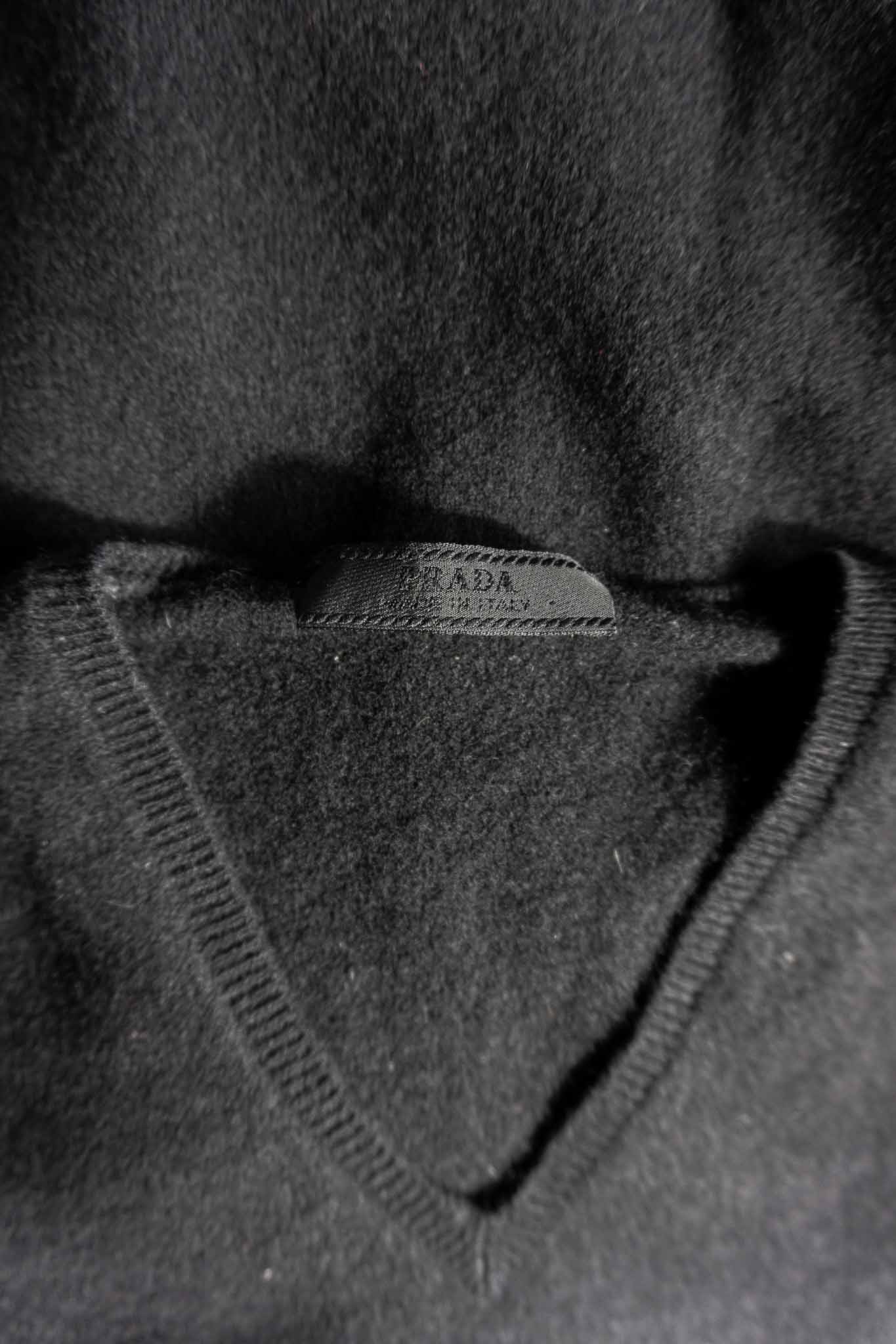 prada cashmere sweater black