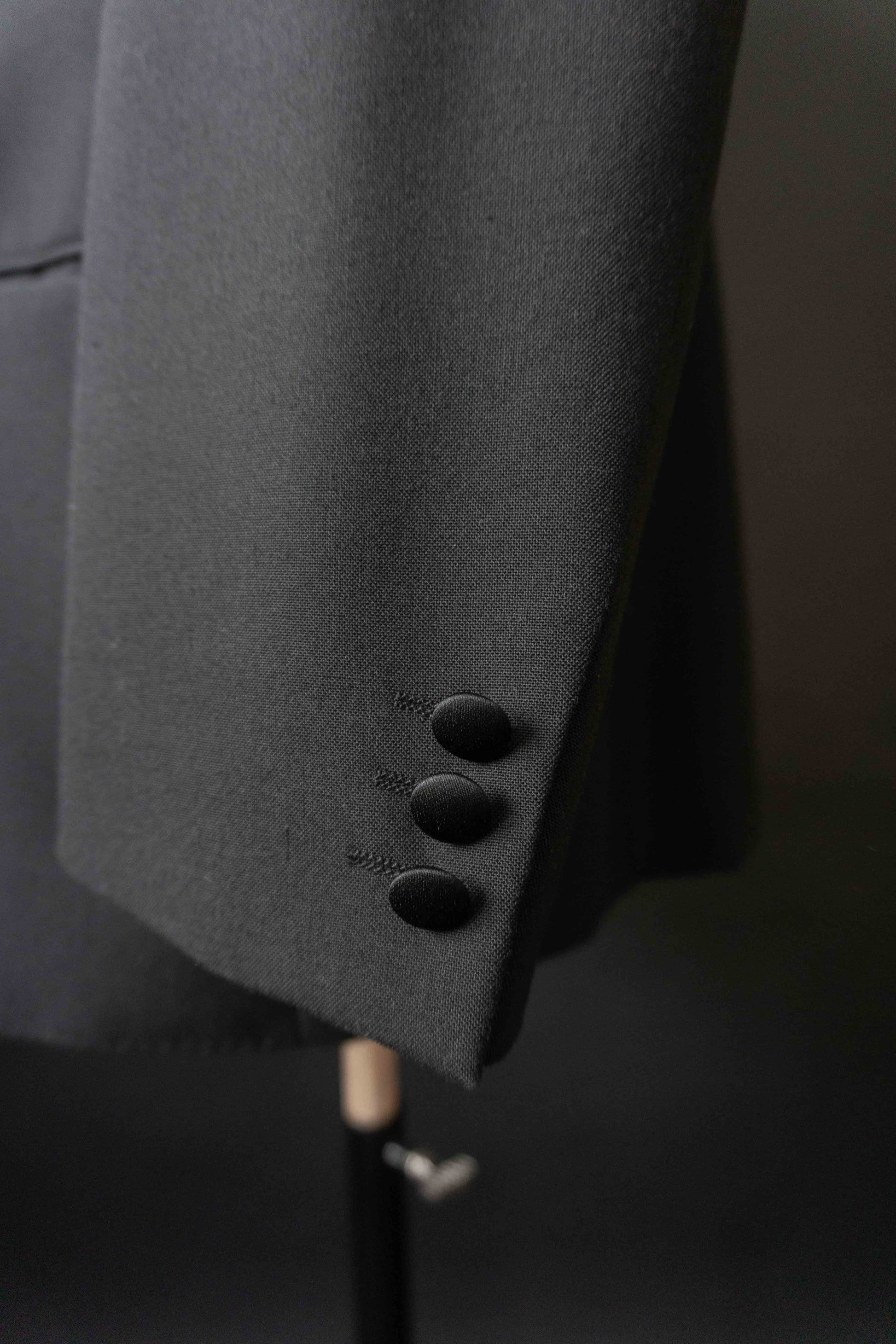 Schwarzer Vintage Blazer aus den 80er Jahren