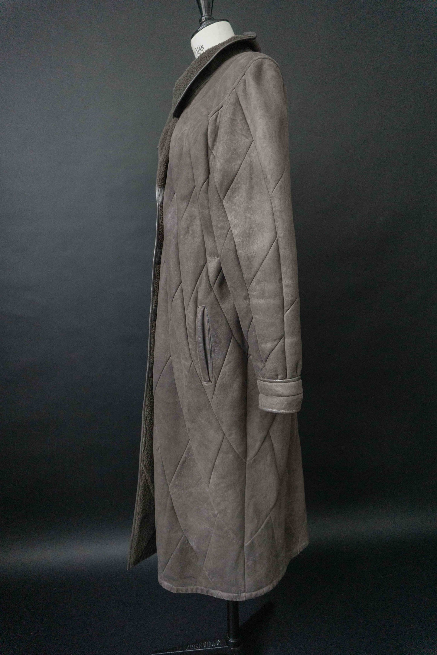 Vintage 70s Lammfellmantel Greige, M theplaincircle vintage