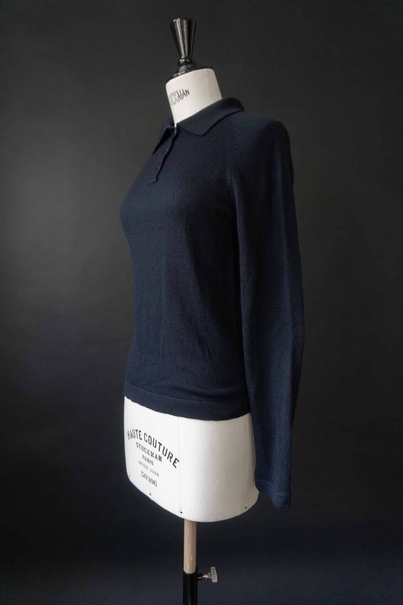 Vintage Iris von Arnim – Seide-Kaschmir Polo Pullover, XS–S theplaincircle vintage