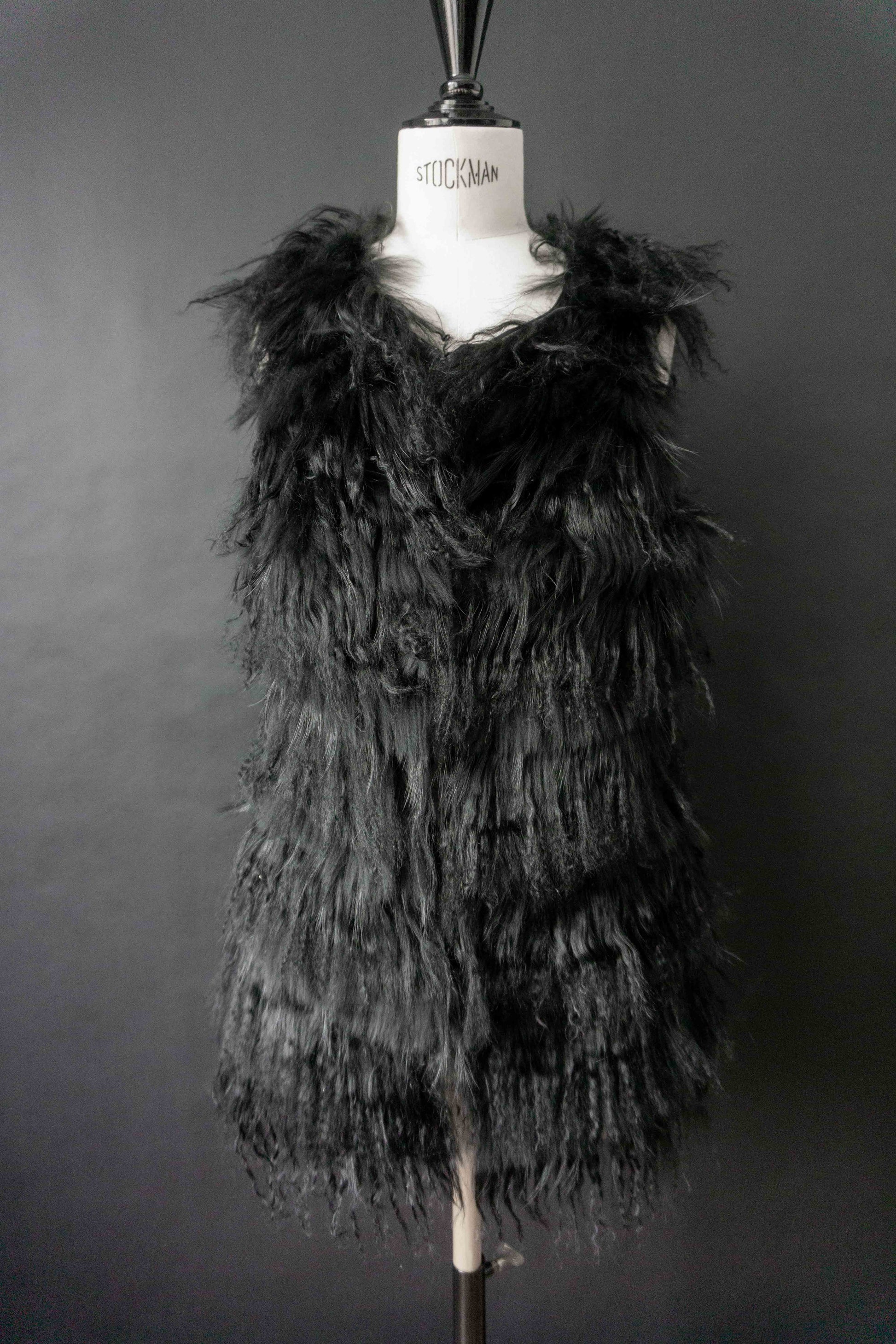 Vintage Y2K Shearling Fellweste, S–M theplaincircle vintage