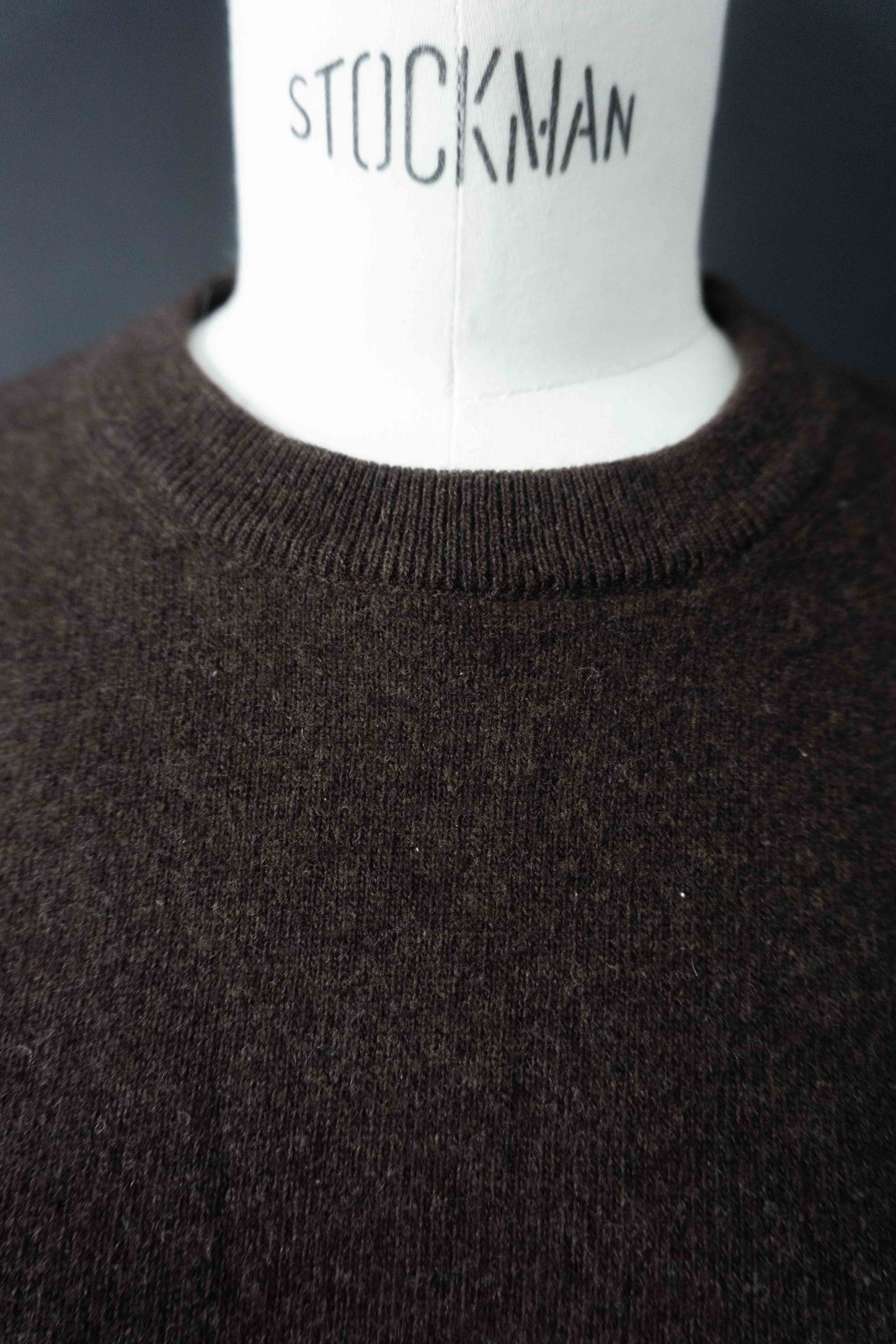 Vintage Pullover Lammwolle, Braun, S–L theplaincircle vintage