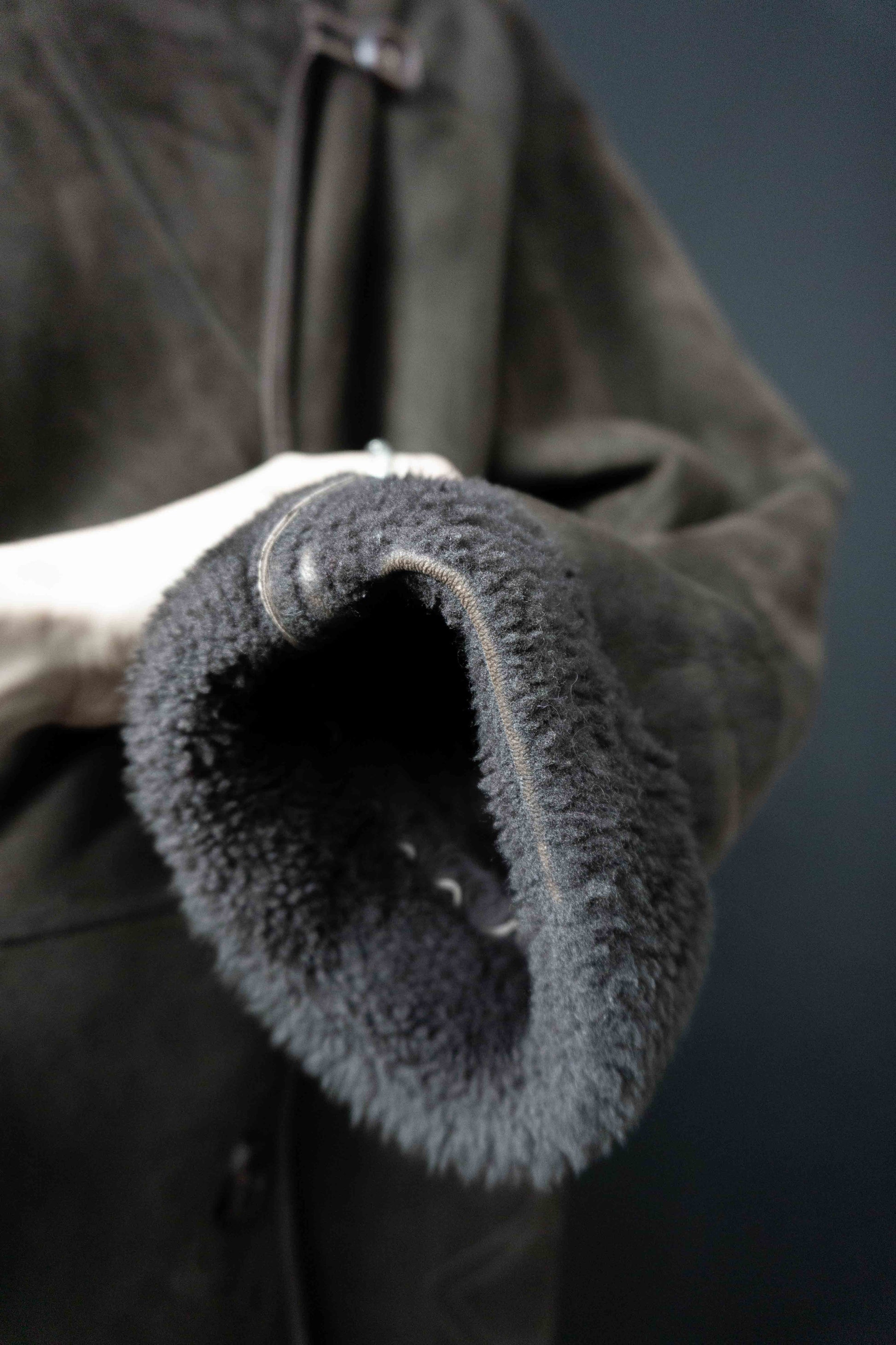 Vintage Lammfellmantel braun