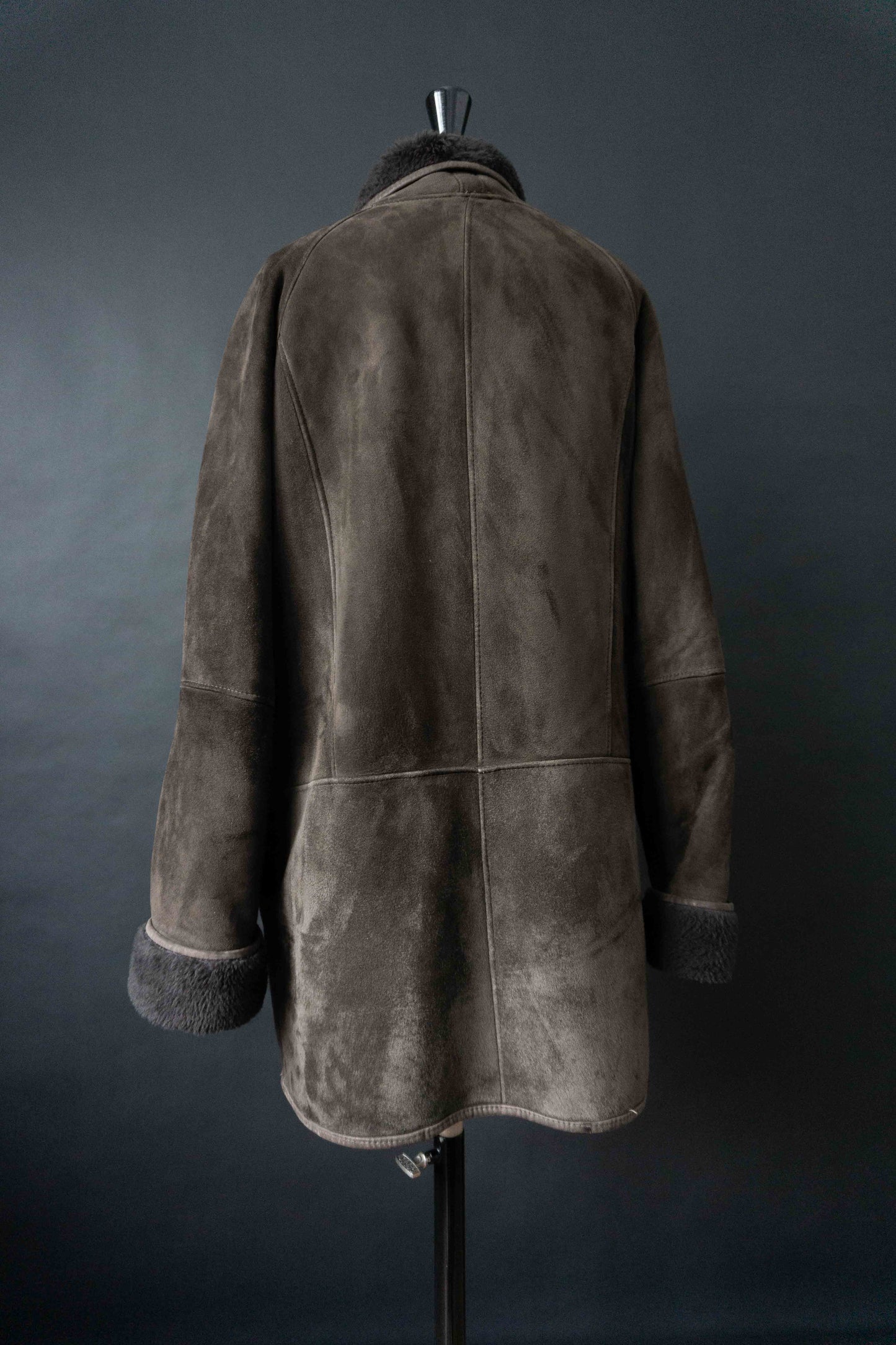 Vintage Lammfellmantel braun