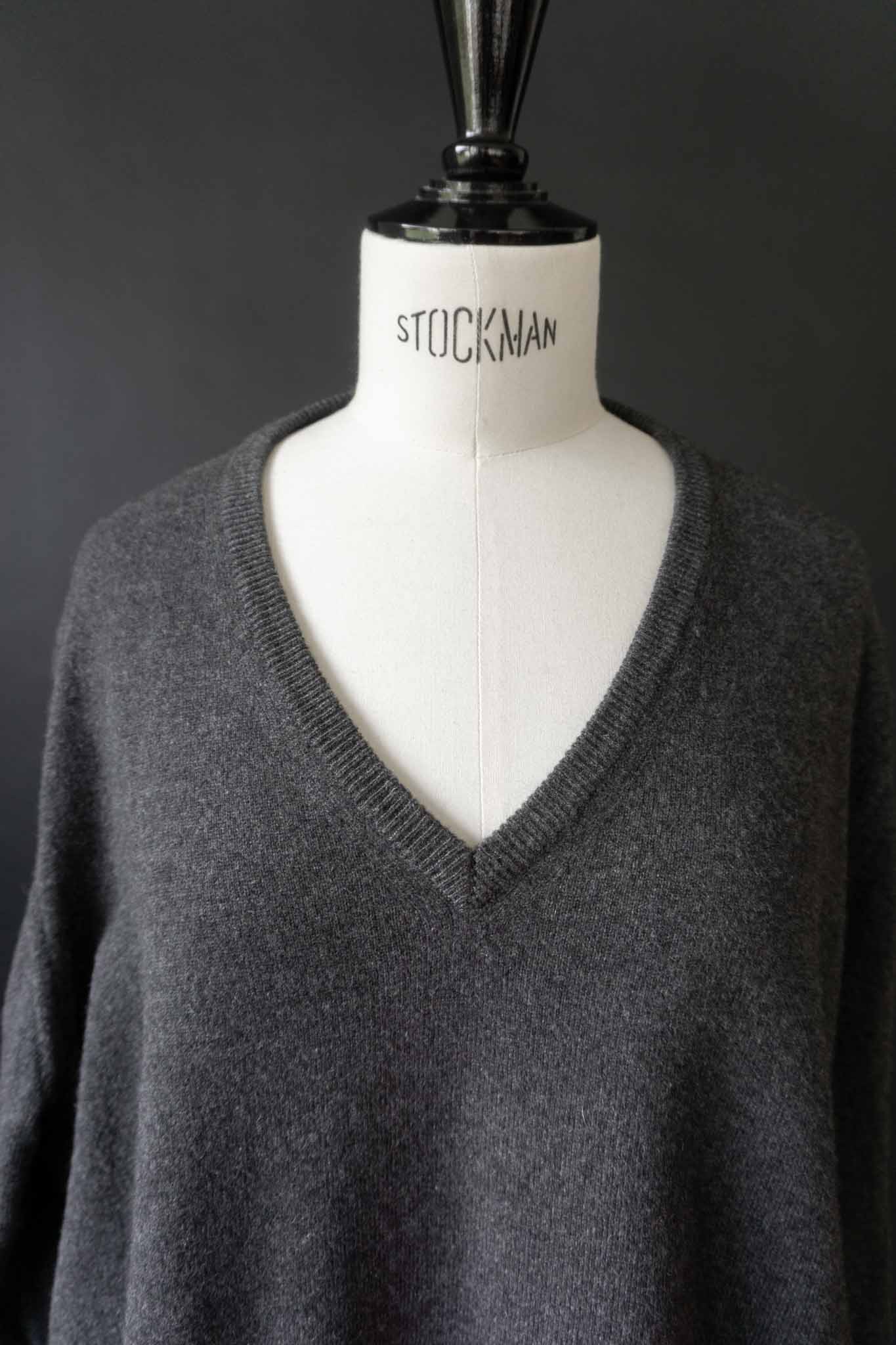 vintage kaschmirpullover grau made in italy