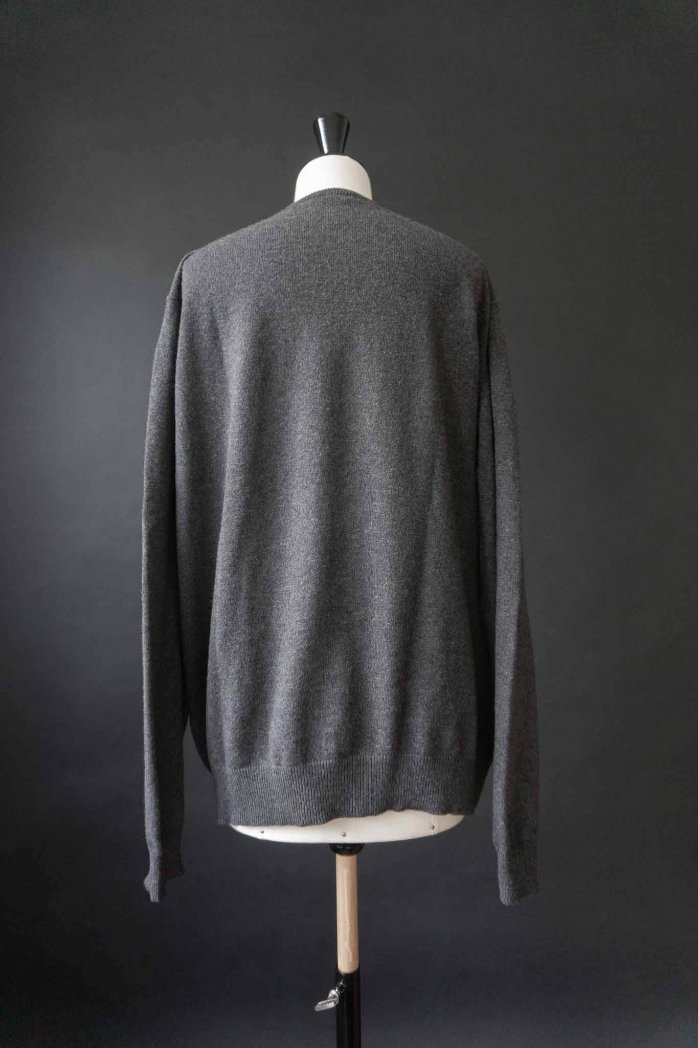 vintage kaschmirpullover grau made in italy