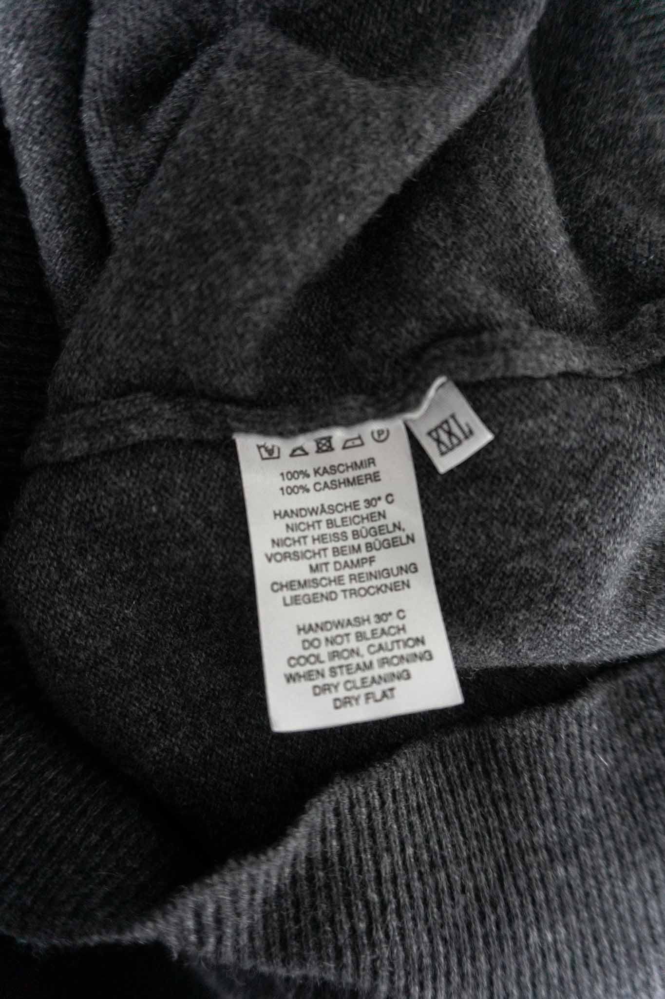 vintage kaschmirpullover grau made in italy