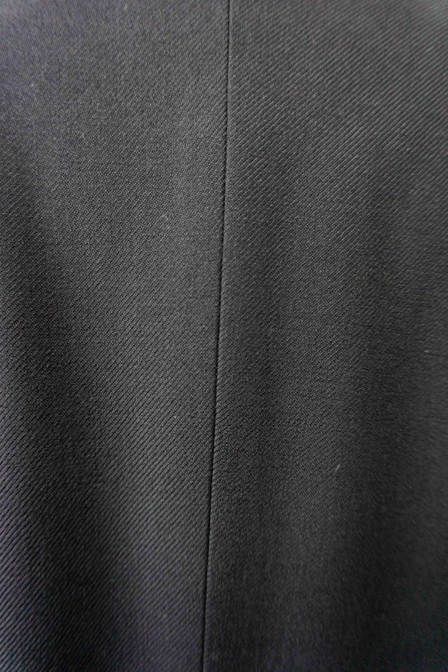 Schwarzer Vintage Wollblazer mit Reverskragen