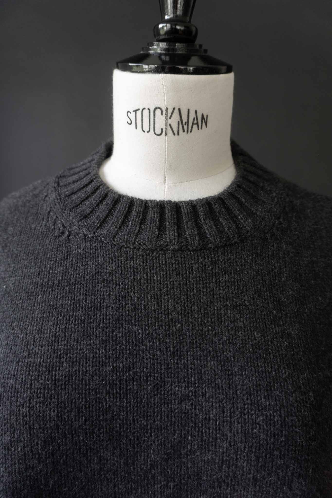 vintage max mara pullover wolle dunkelgrau