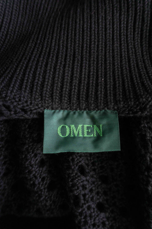 OMEN Hamburg Designer Lochmuster Strickjacke, M–L theplaincircle vintage