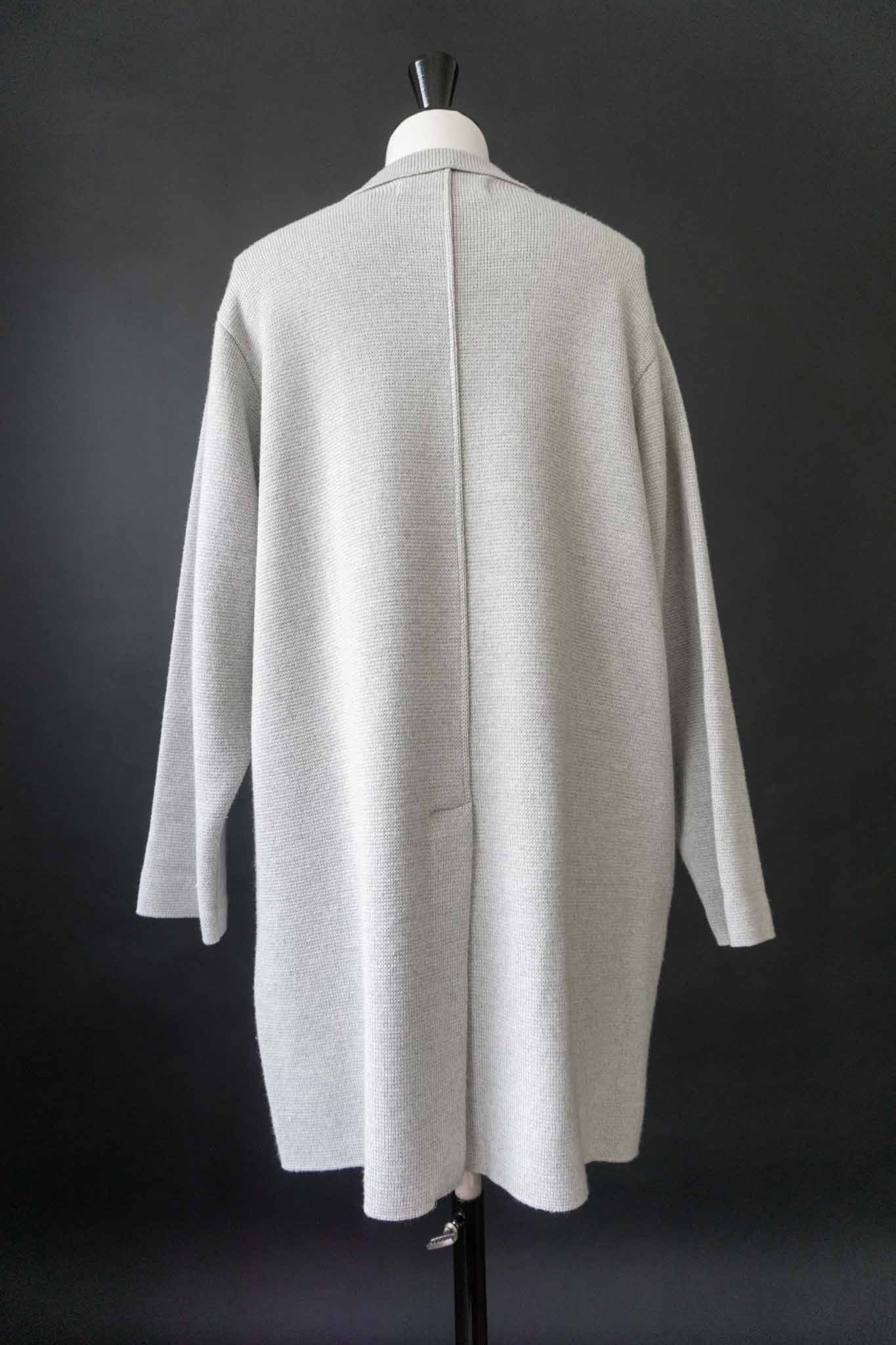 kathrin aargaard vintage strickmantel grau