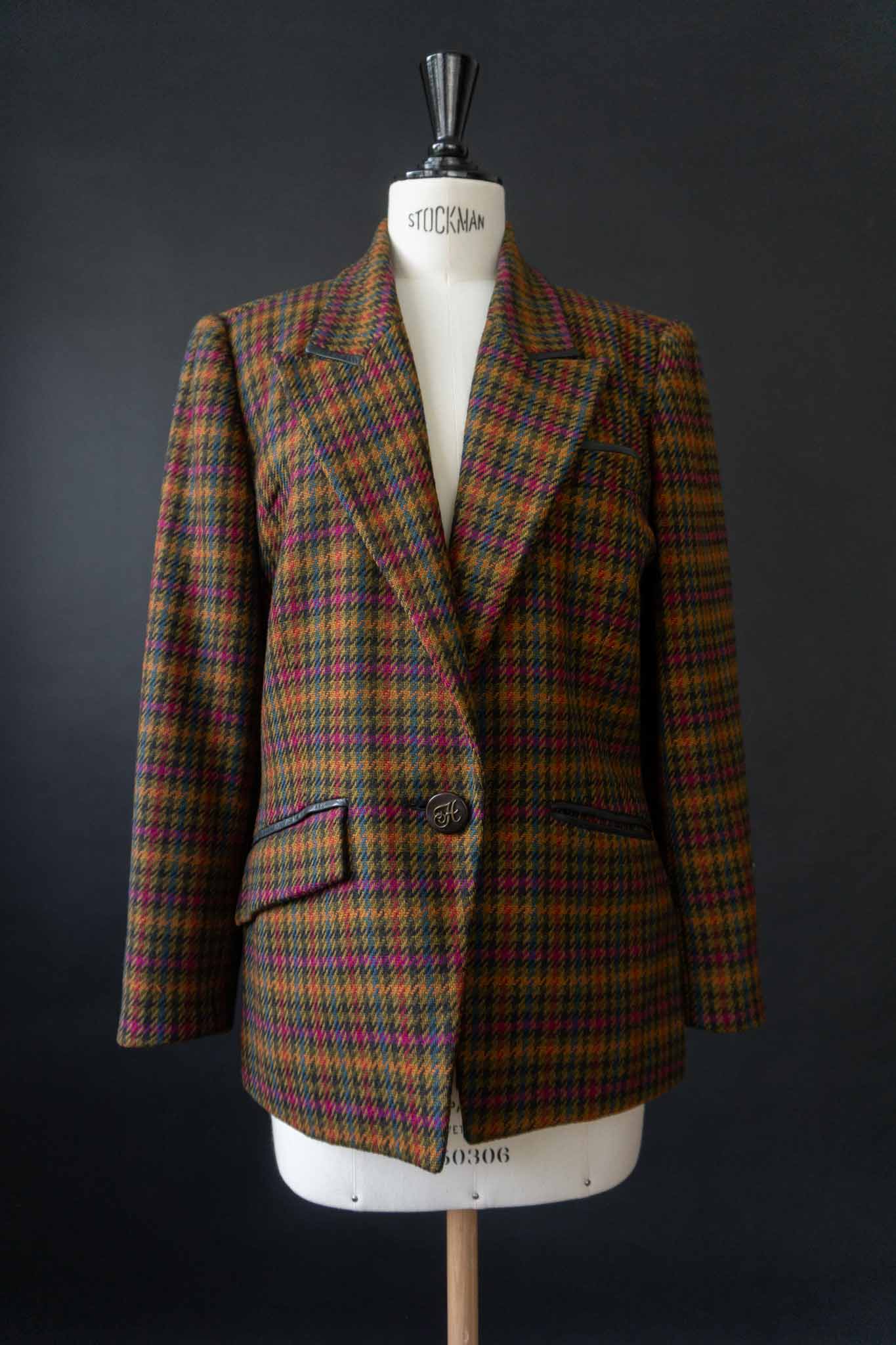 Vintage Hermes Kostüm Tweed 80s