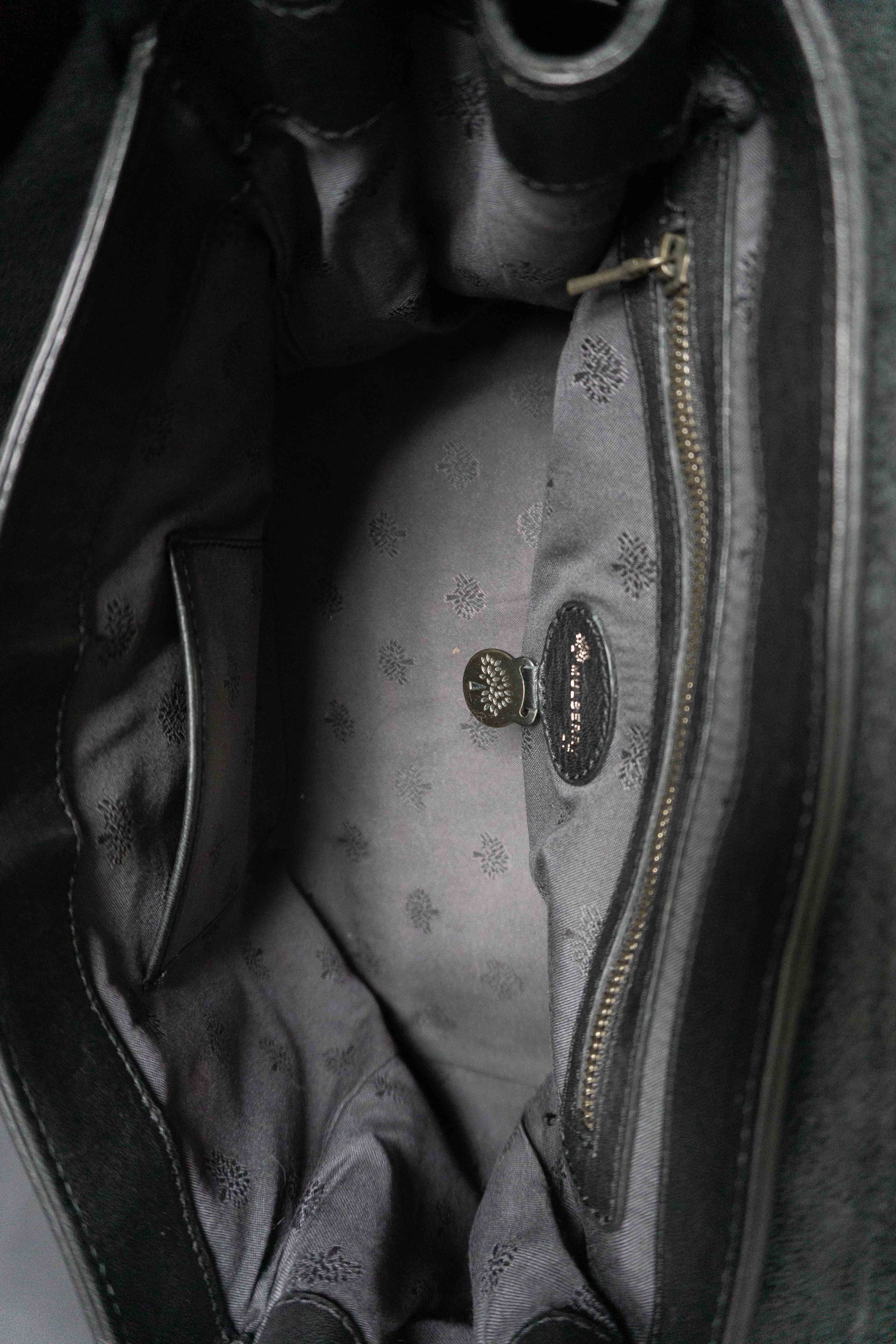 Y2K Mulberry Alexa Bag aus schwarzem Leder theplaincircle vintage