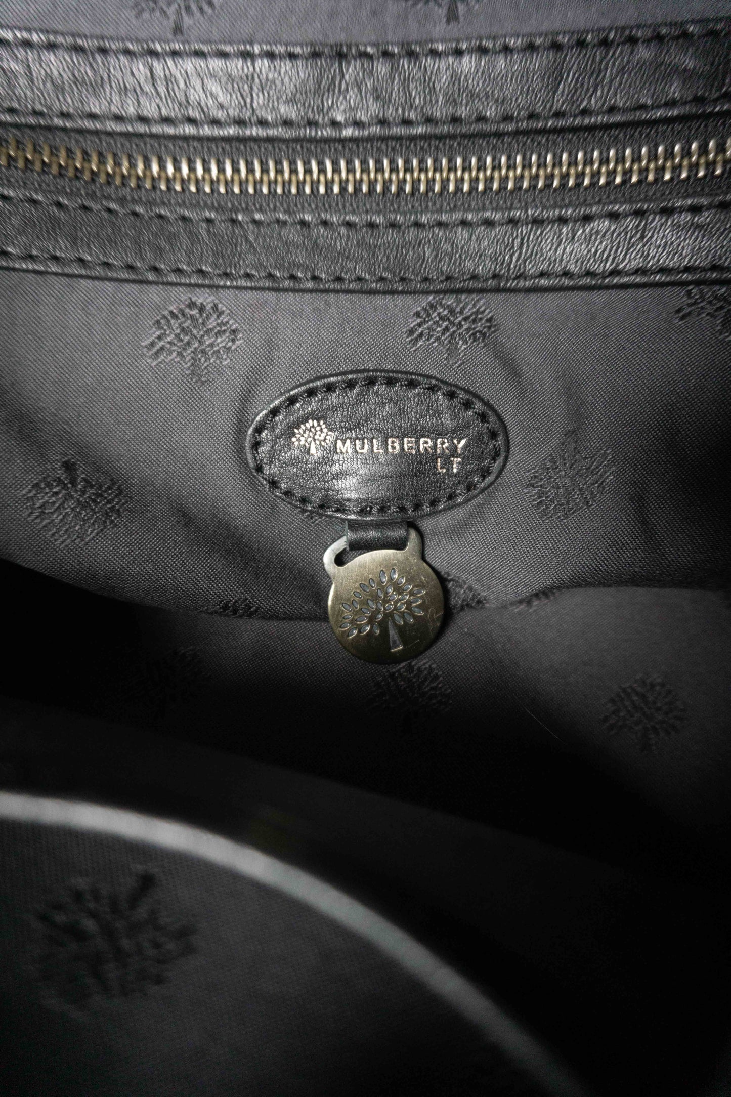 Y2K Mulberry Alexa Bag aus schwarzem Leder theplaincircle vintage