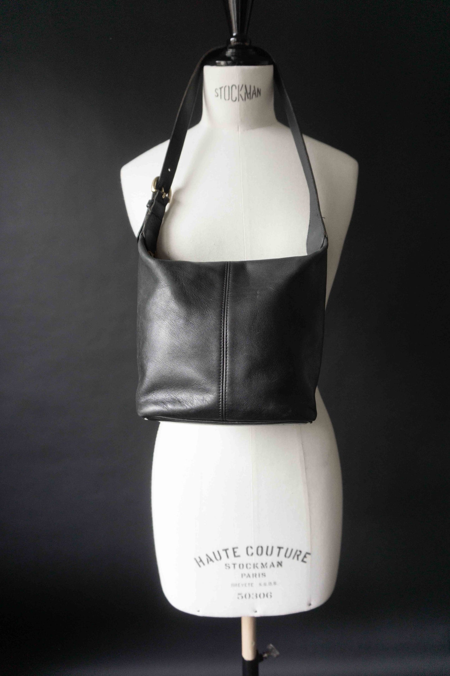 Vintage 90s Coach Soho Mini Bucket bag 4148, Schwarz theplaincircle vintage