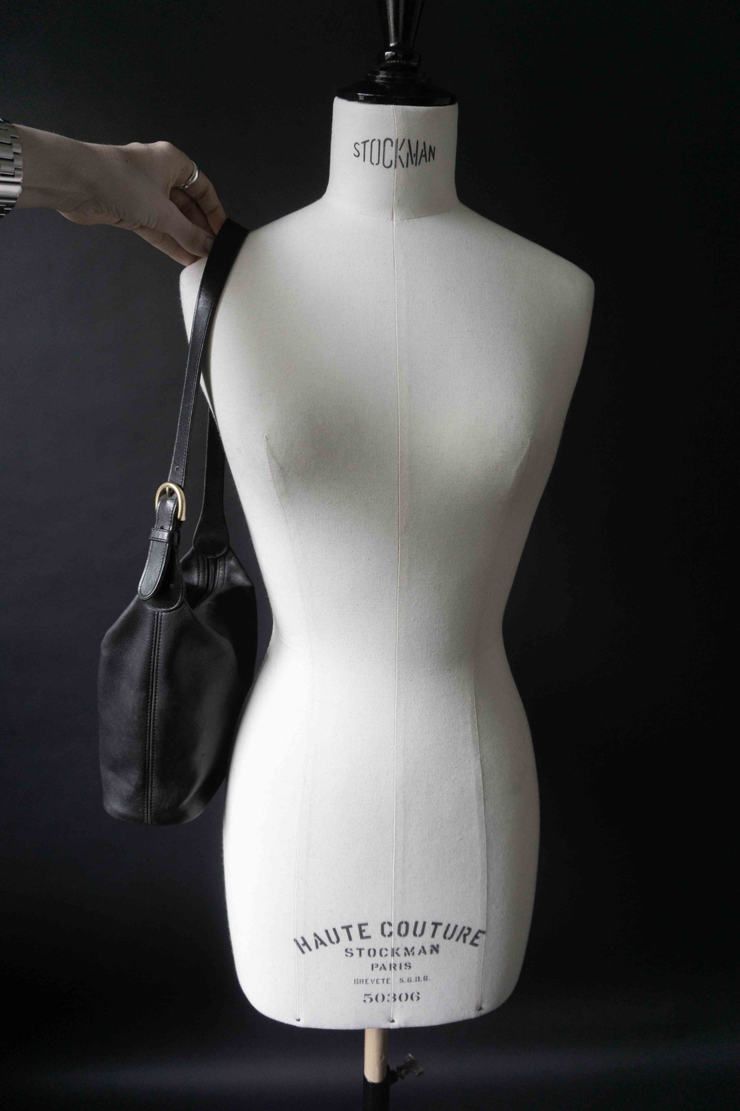 Vintage 90s Coach Soho Mini Bucket bag 4148, Schwarz theplaincircle vintage