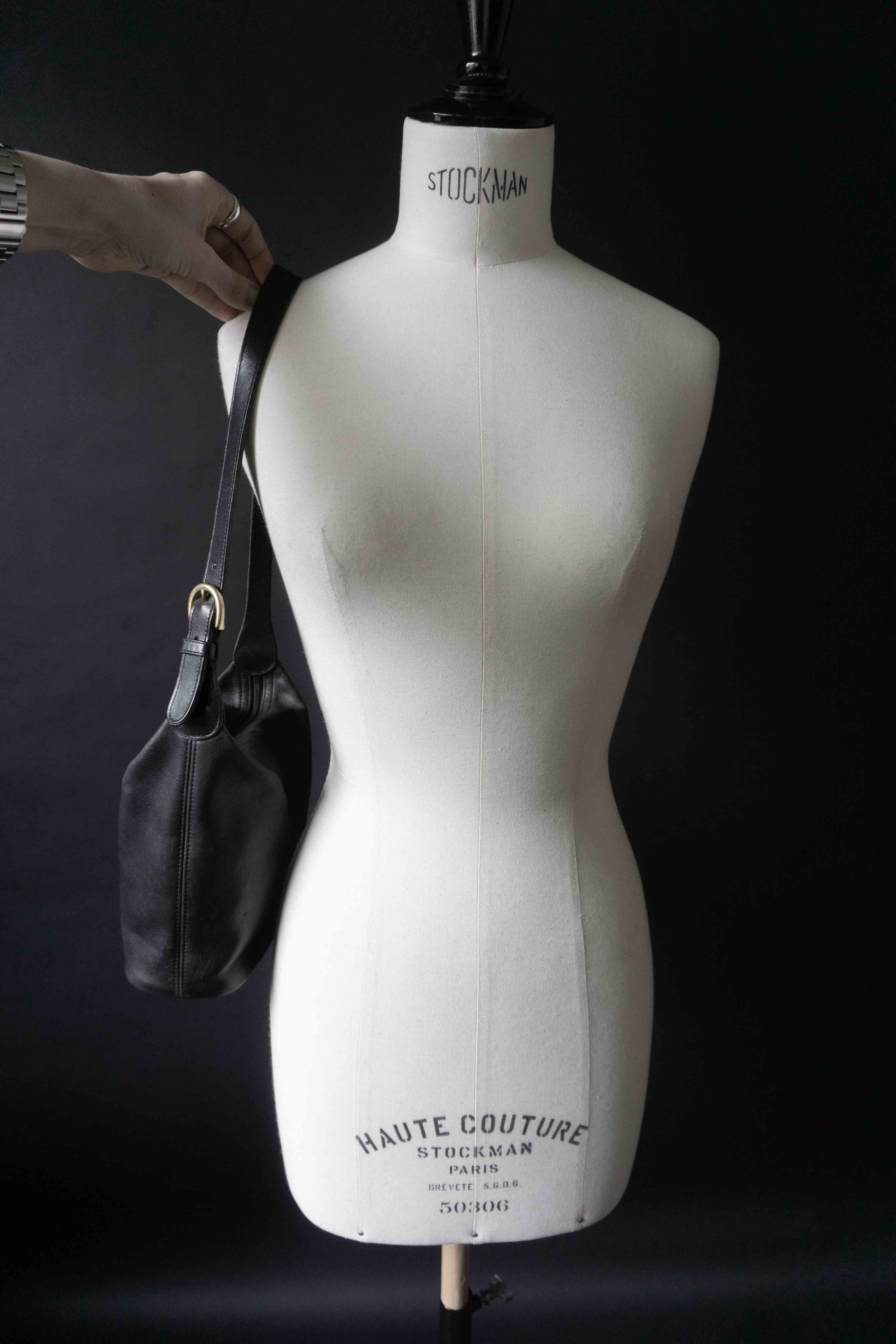 Vintage 90s Coach Soho Mini Bucket bag 4148, Schwarz theplaincircle vintage