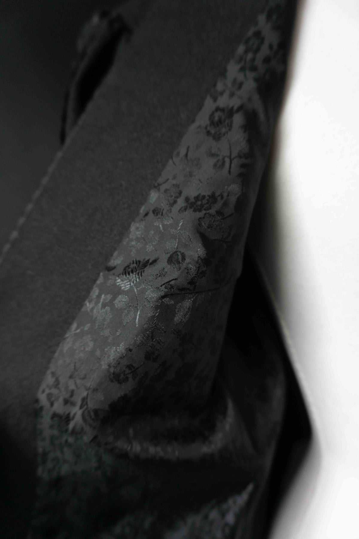 Vintage Dark Folklore Blazer, Wolle mit Puffärmeln, S–M