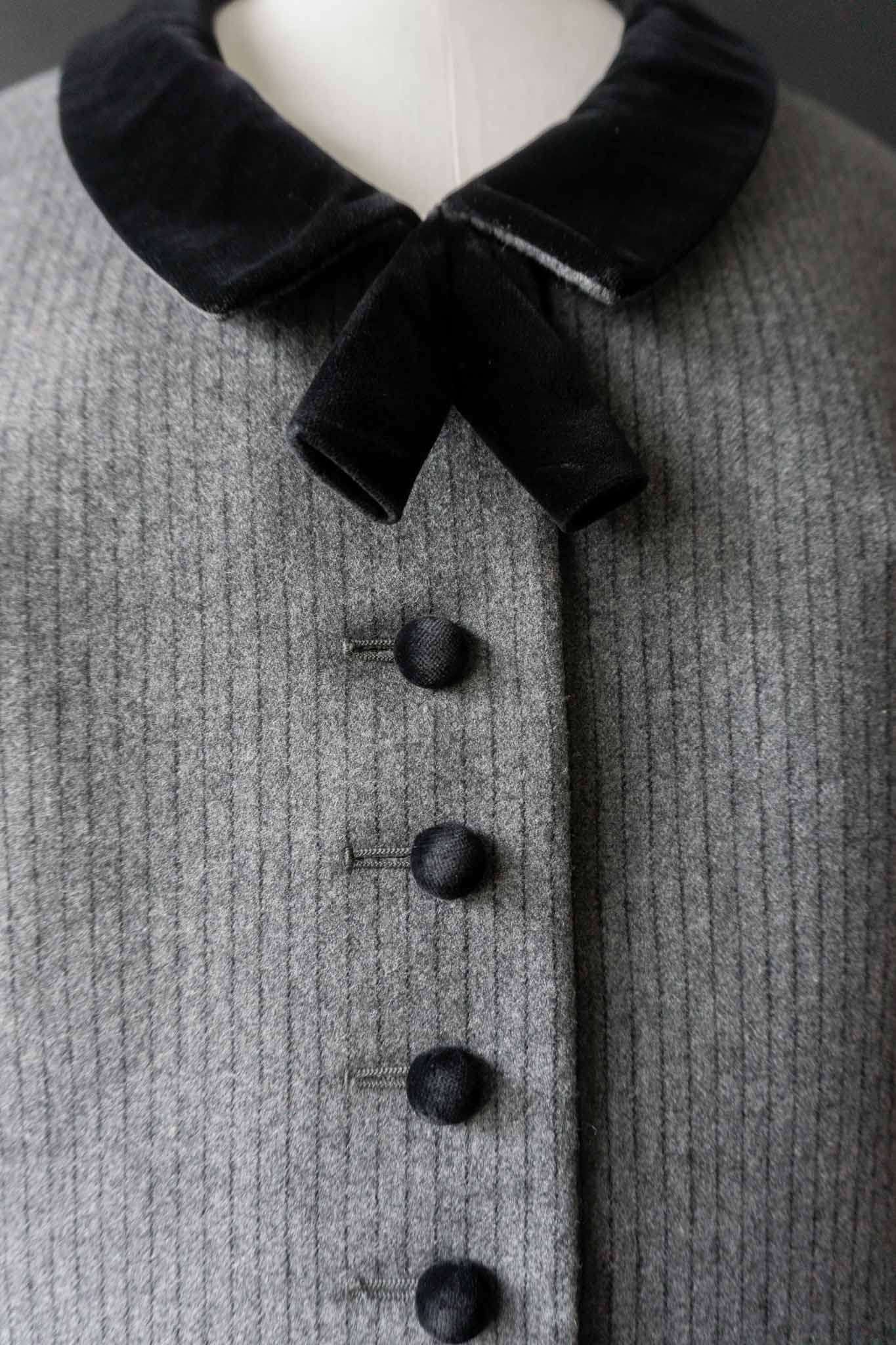 Vintage Wollblazer mit Samtkragen 80s theplaincircle vintage