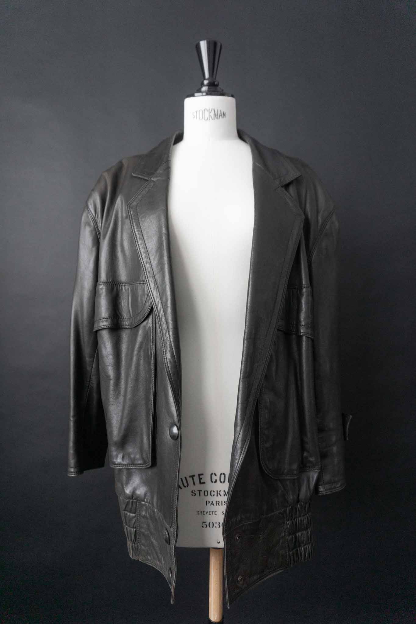 Vintage Lederjacke 80s San Lorenz Oversize Made in West Germany