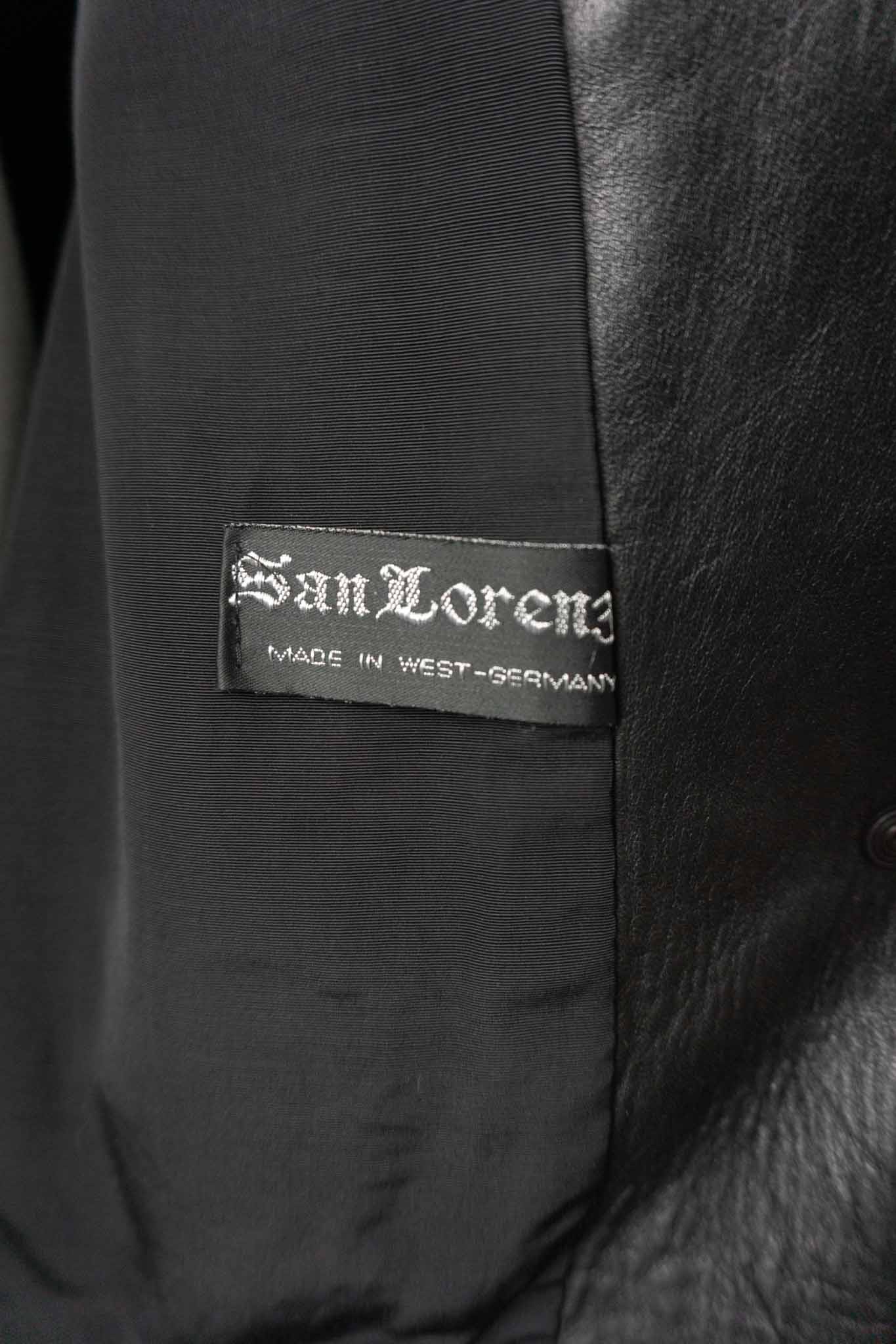 Vintage Lederjacke 80s San Lorenz Oversize Made in West Germany