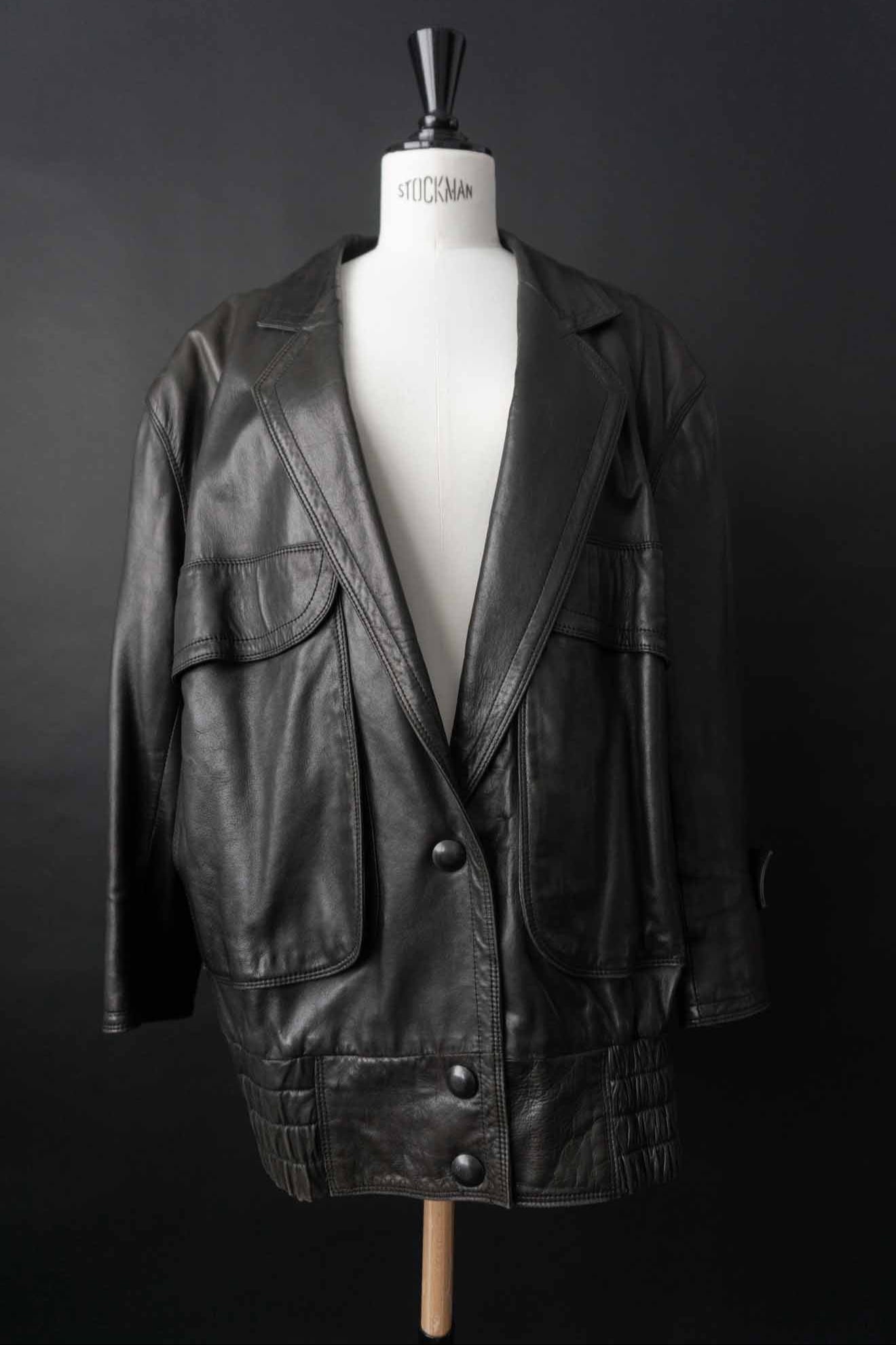 Vintage Lederjacke 80s San Lorenz Oversize Made in West Germany