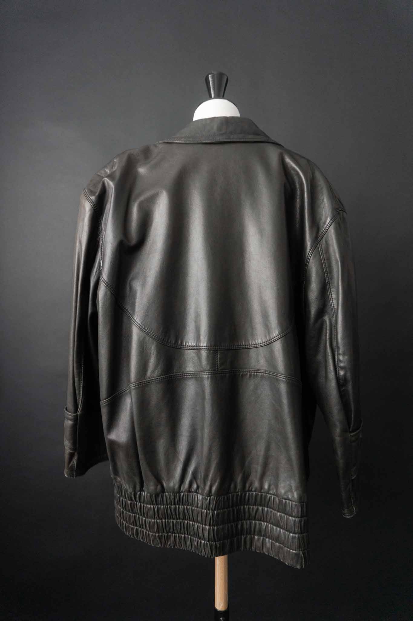 Vintage Lederjacke 80s San Lorenz Oversize Made in West Germany