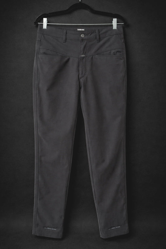 Closed Pedal Pusher Vintage Hose – 80er Jahre Stretch Hose in Schwarz, M–L theplaincircle vintage